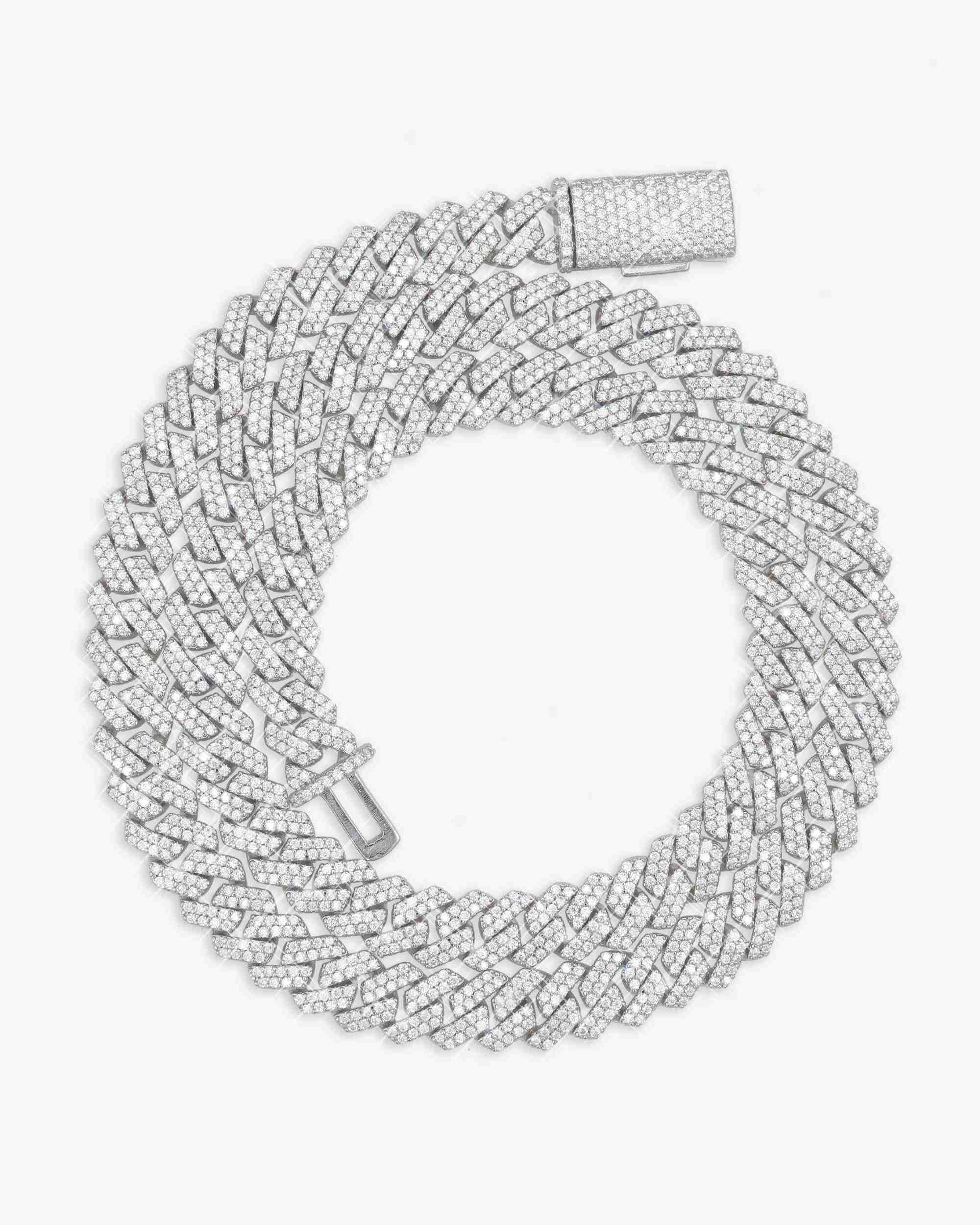 8MM Moissanite Prong Cuban Link Chain 14K Gold - Image 5