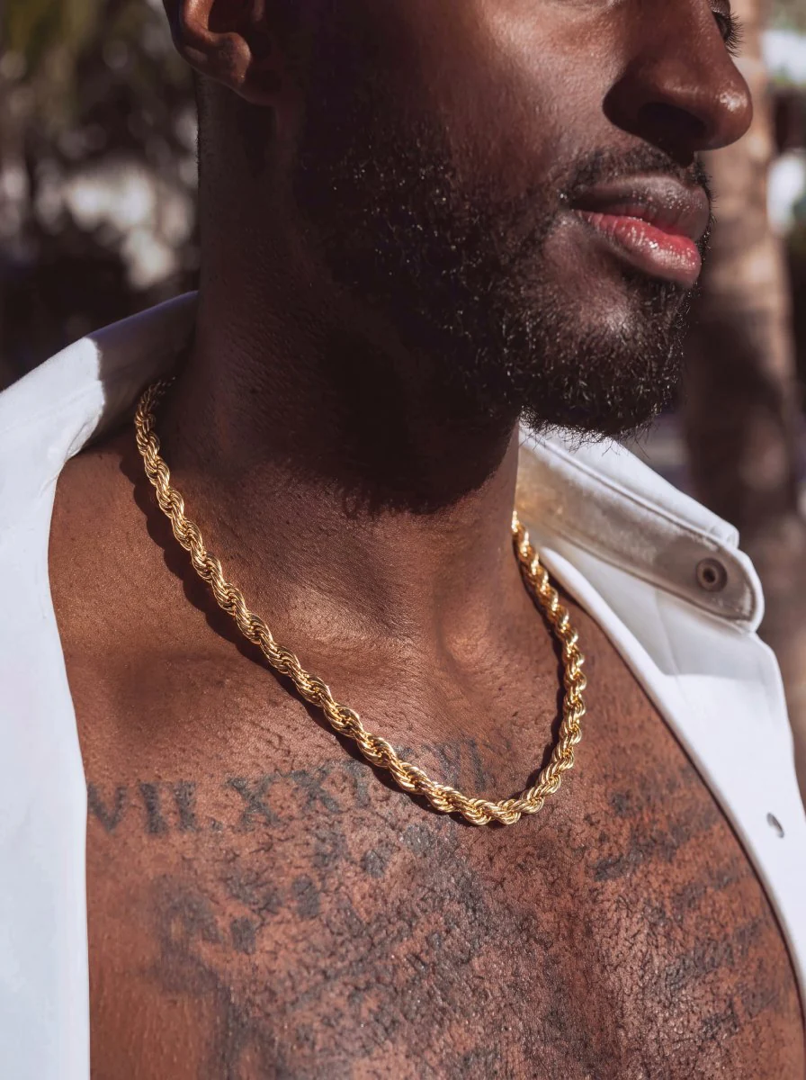 8MM Rope Chain 14K Gold - Image 3