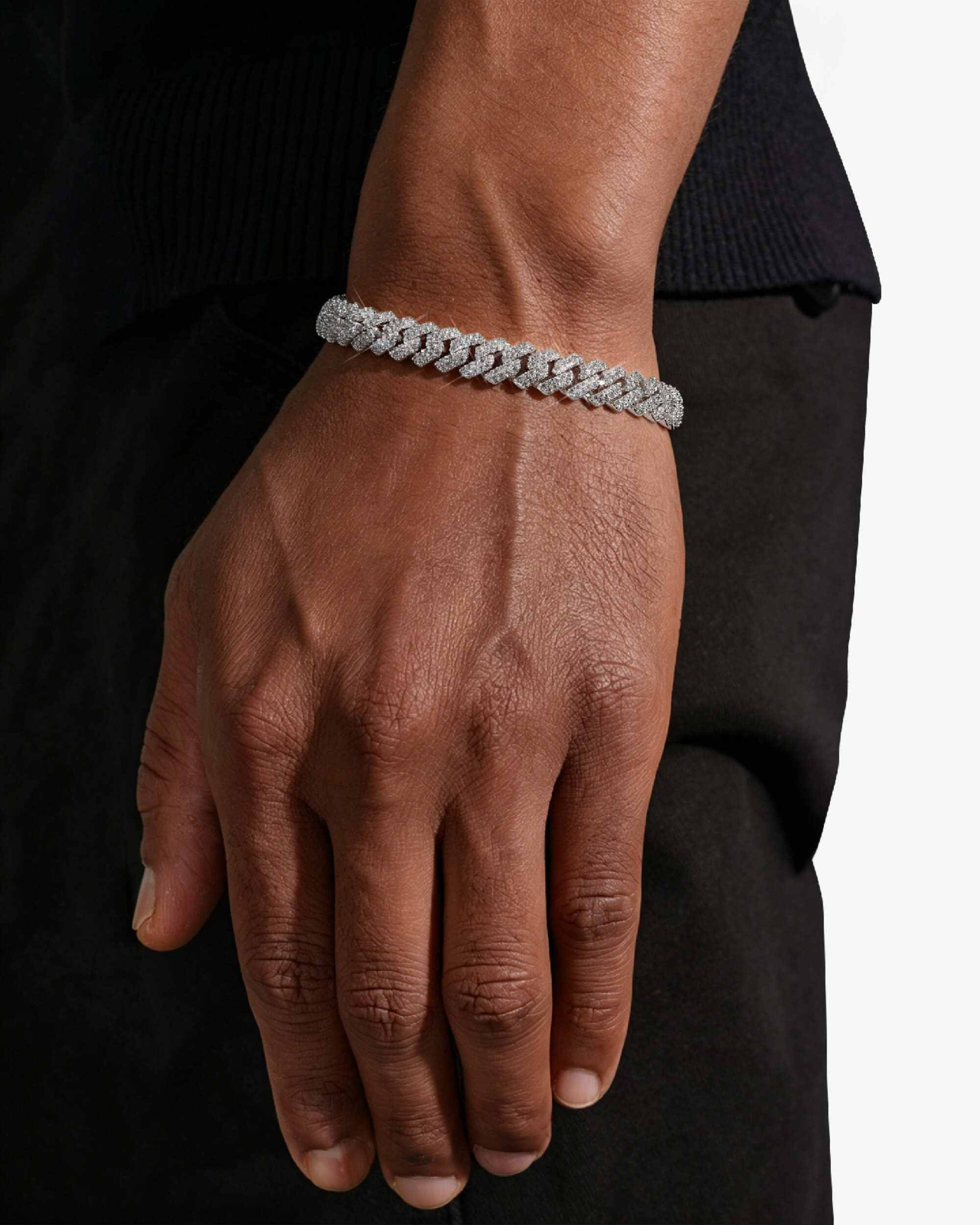 8MM VVS Cuban Link Chain and Bracelet Bundle 14K Gold - Image 12