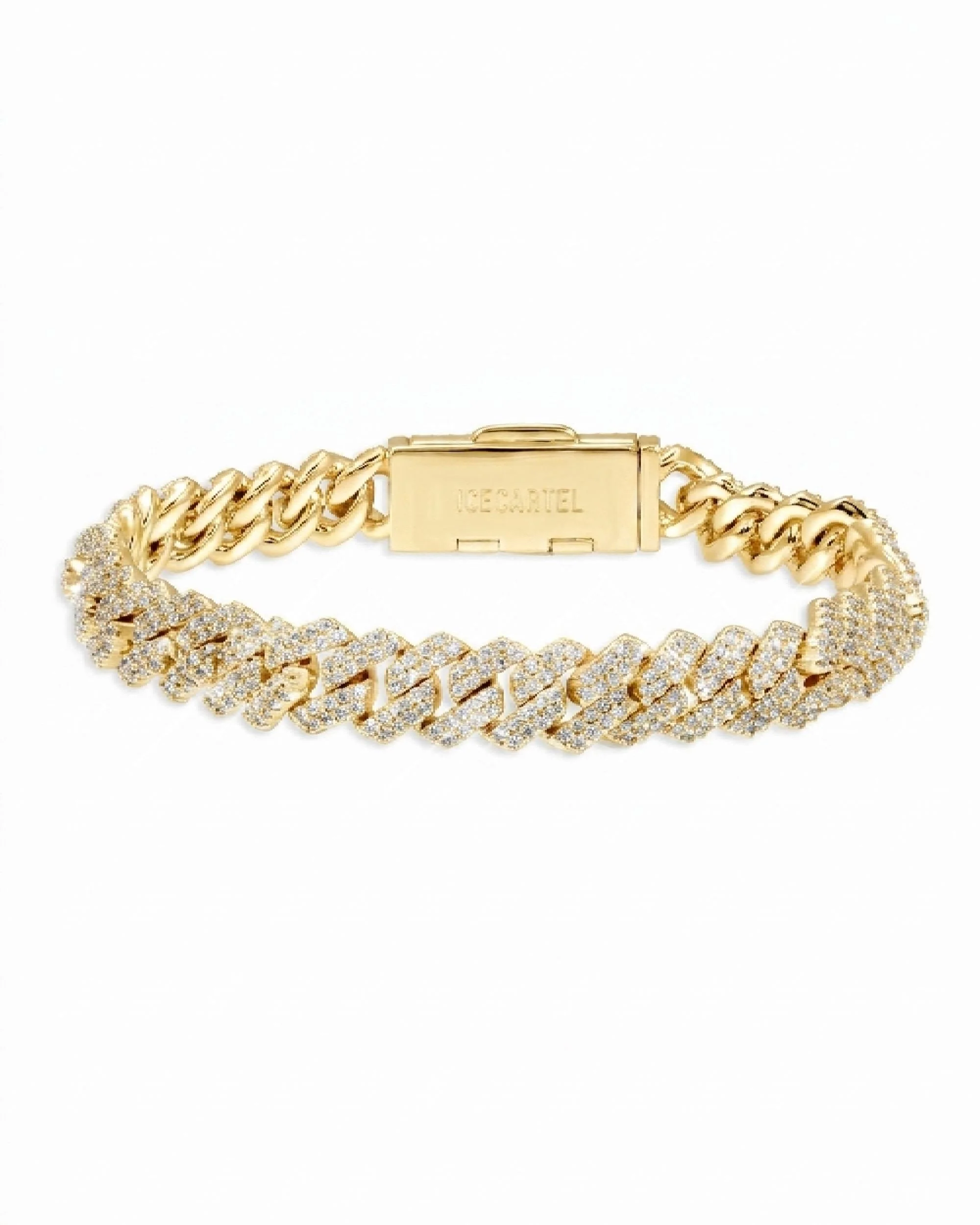 8MM VVS Cuban Link Chain and Bracelet Bundle 14K Gold - Image 14