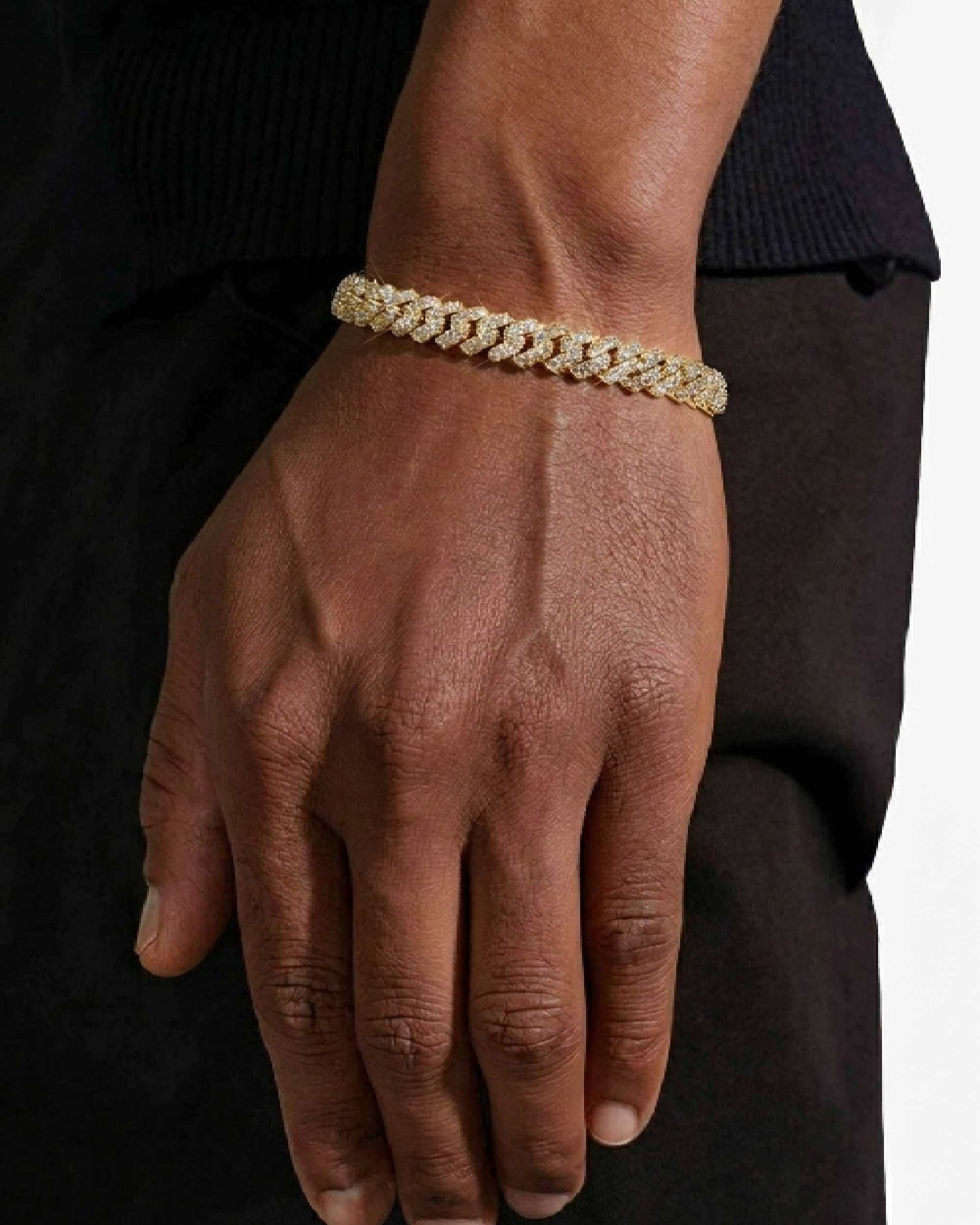 8MM VVS Cuban Link Chain and Bracelet Bundle 14K Gold - Image 15
