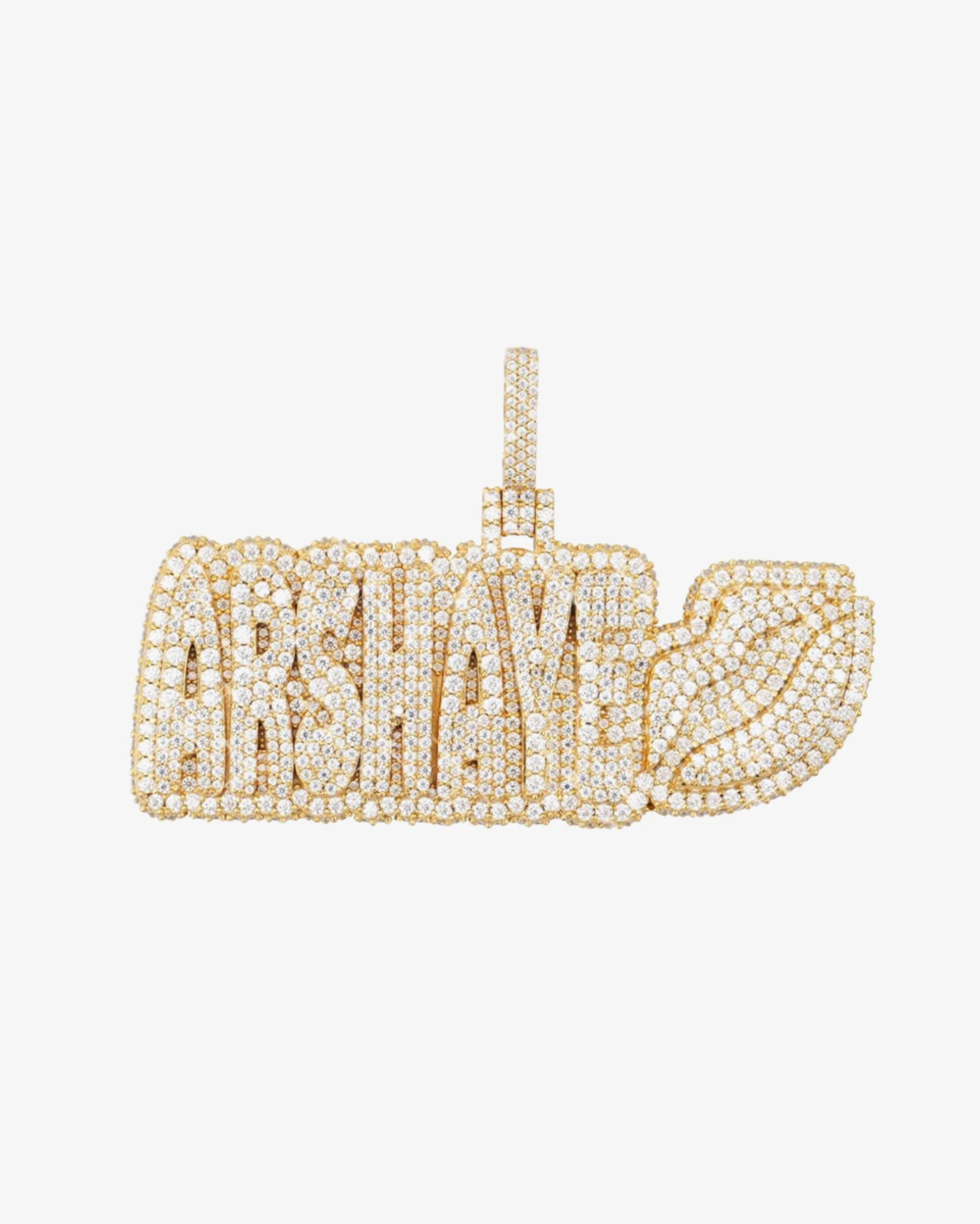 "ARSHAYE" Moissanite Custom Name Pendant 14K Gold
