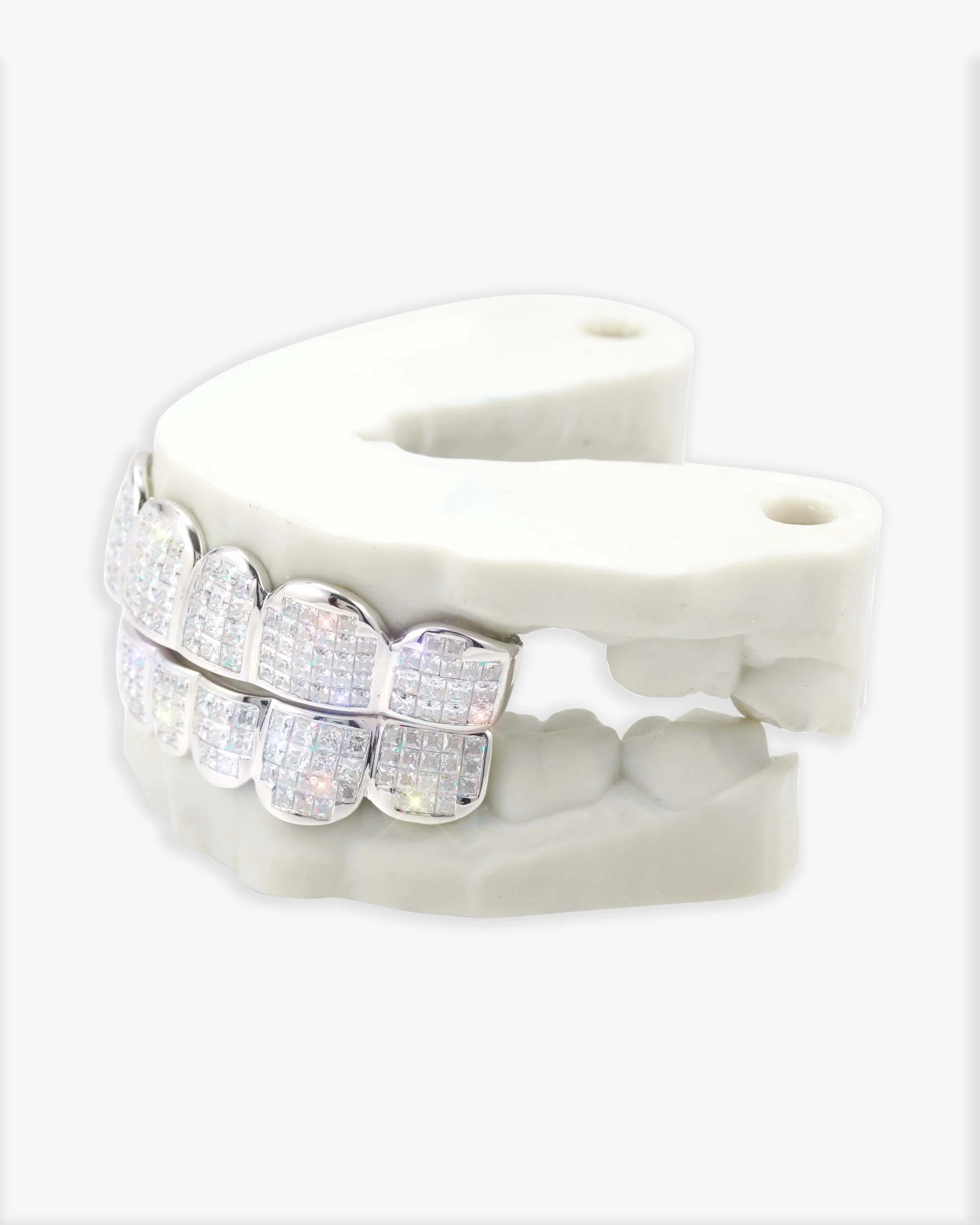 8 on 8 VVS Baguette Moissanite Diamond Grillz - Image 3