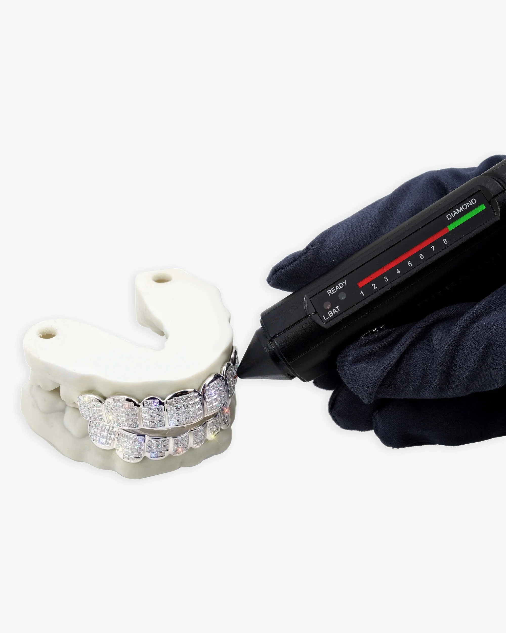 8 on 8 VVS Baguette Moissanite Diamond Grillz - Image 4
