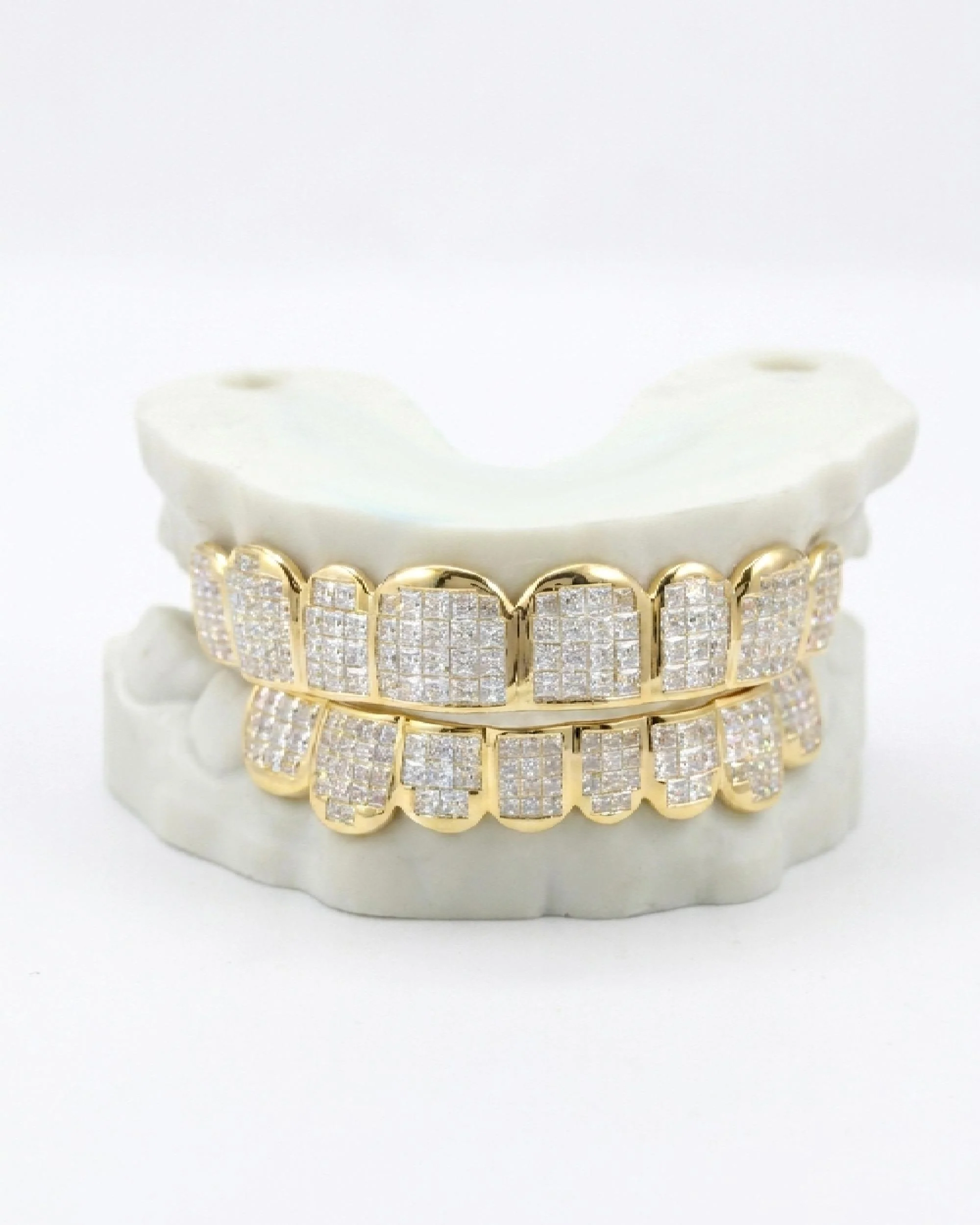 8 on 8 VVS Baguette Moissanite Diamond Grillz - Image 5