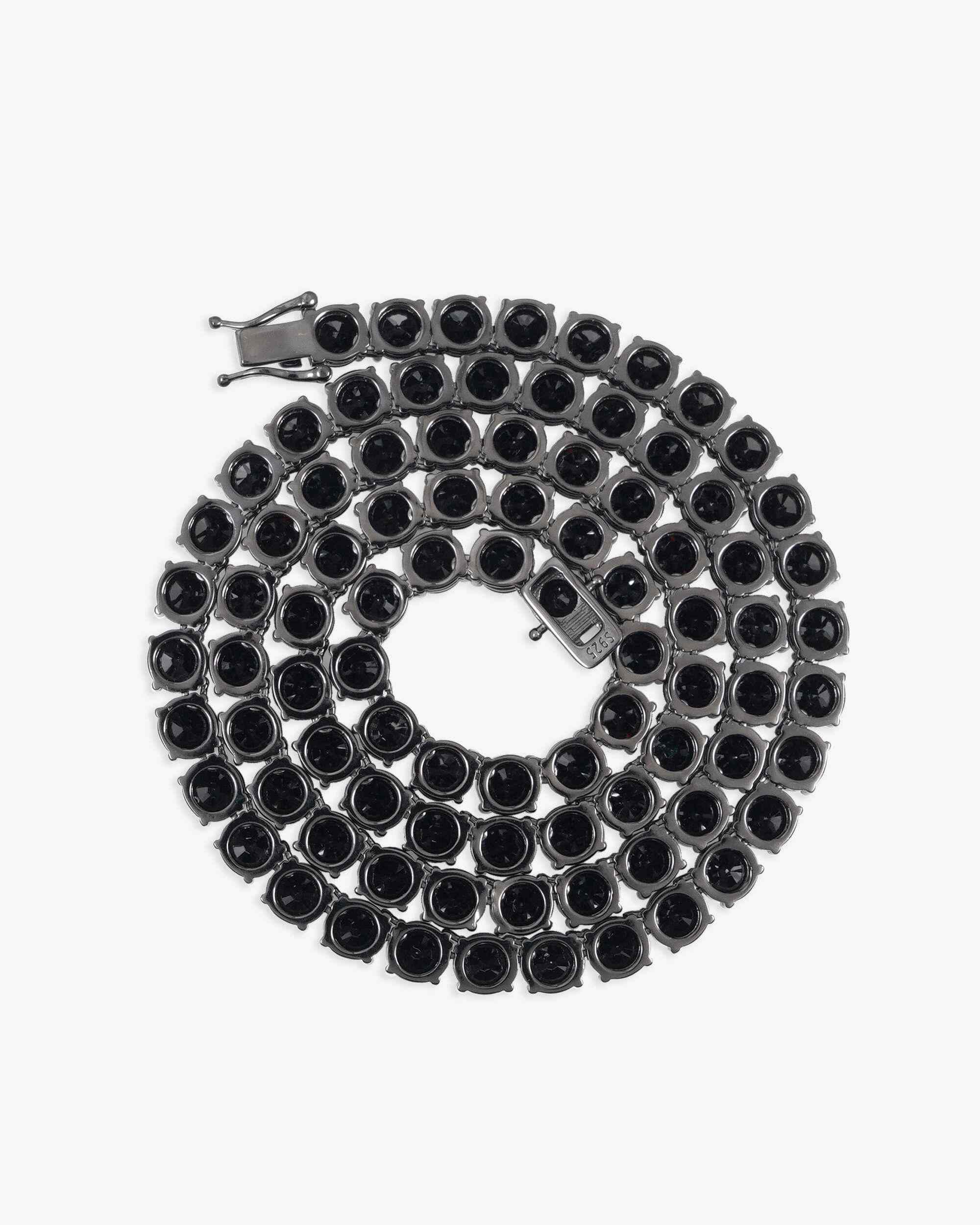 Black Moissanite Tennis Chain 14K Black Gold (ALL SIZES) - Image 25