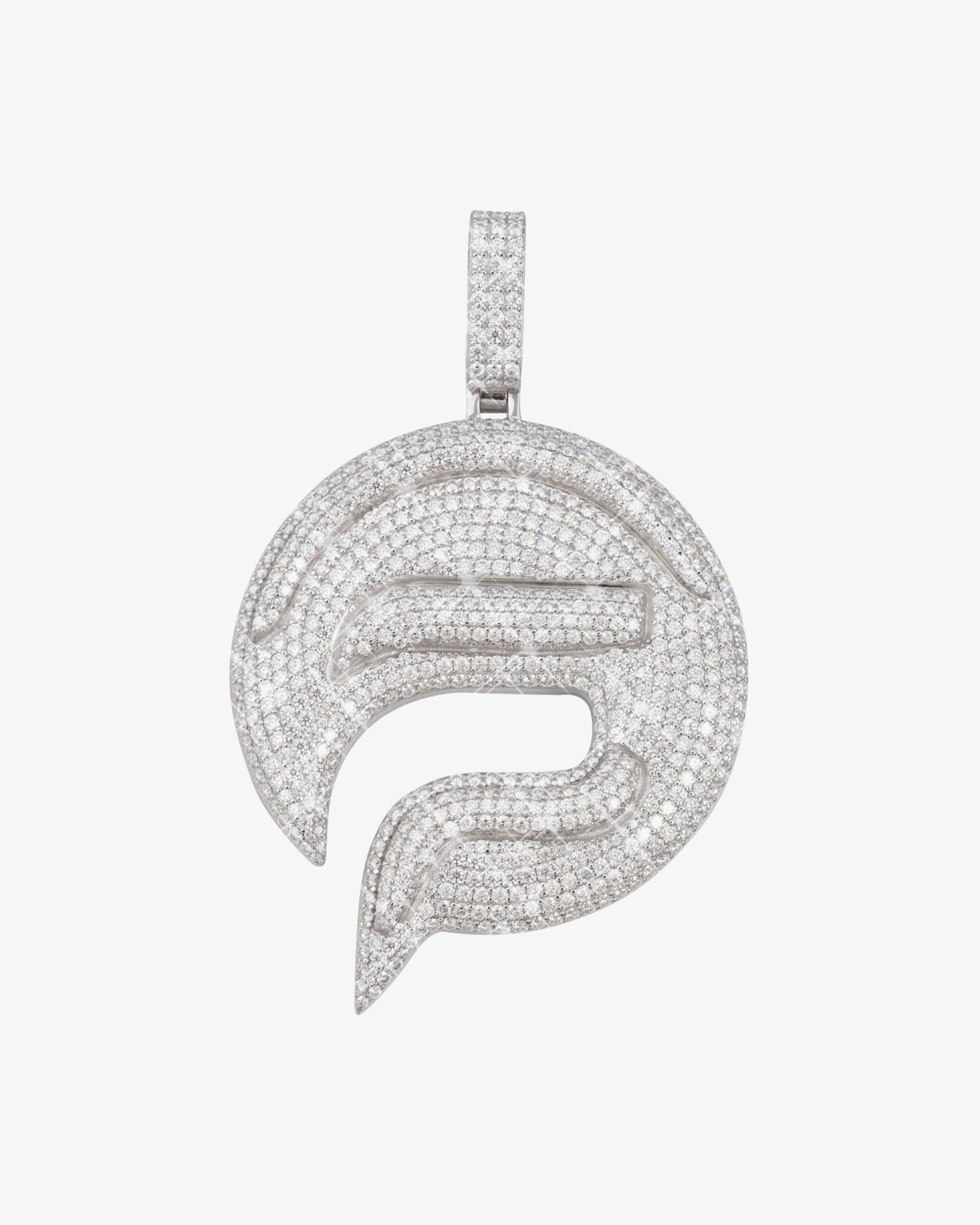 "BUSINESS LOGO" Custom Circle Pendant 14K Gold