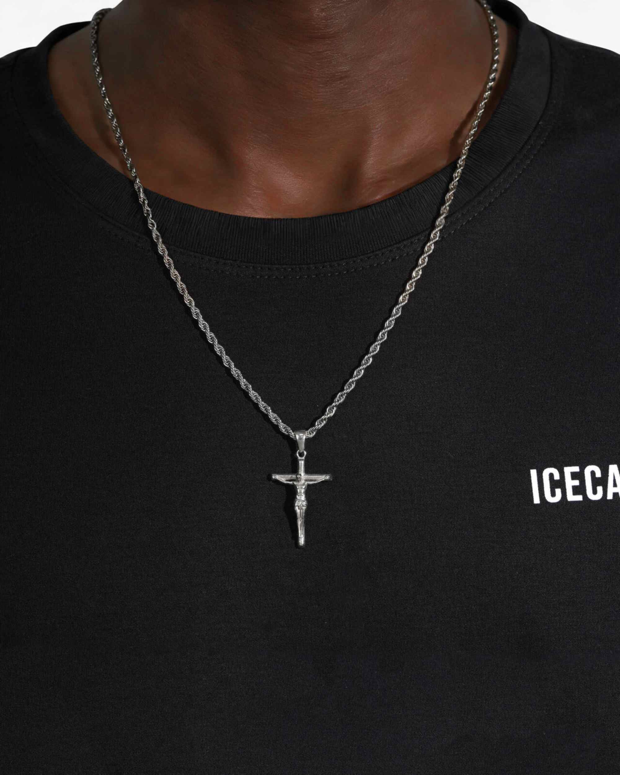 Crucifix Pendant Silver - Image 2