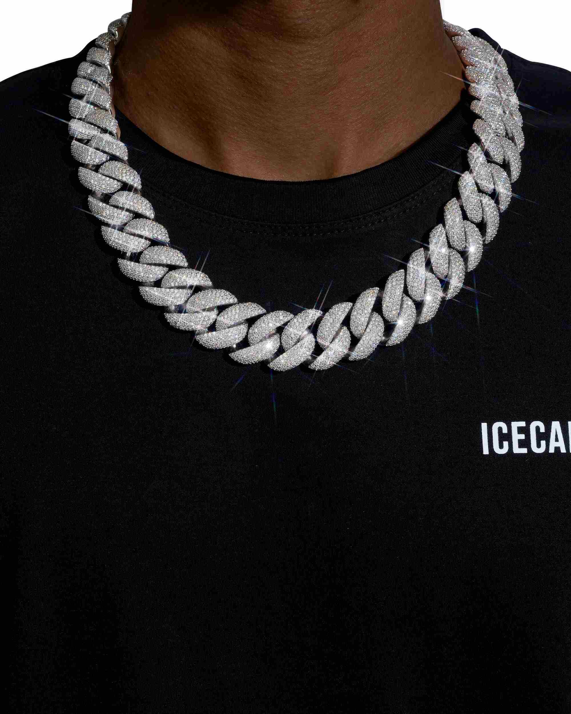 CUSTOM CLASP 22MM Moissanite 5 Row Miami Cuban Link Chain 14K Gold - Image 2