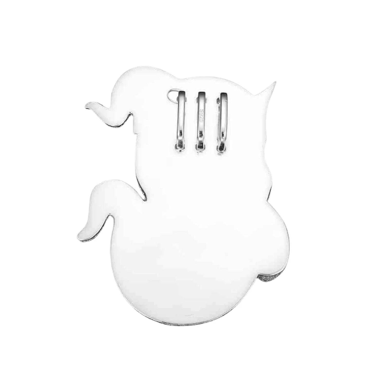 Custom Ghost Pendant 14K Gold - Image 2