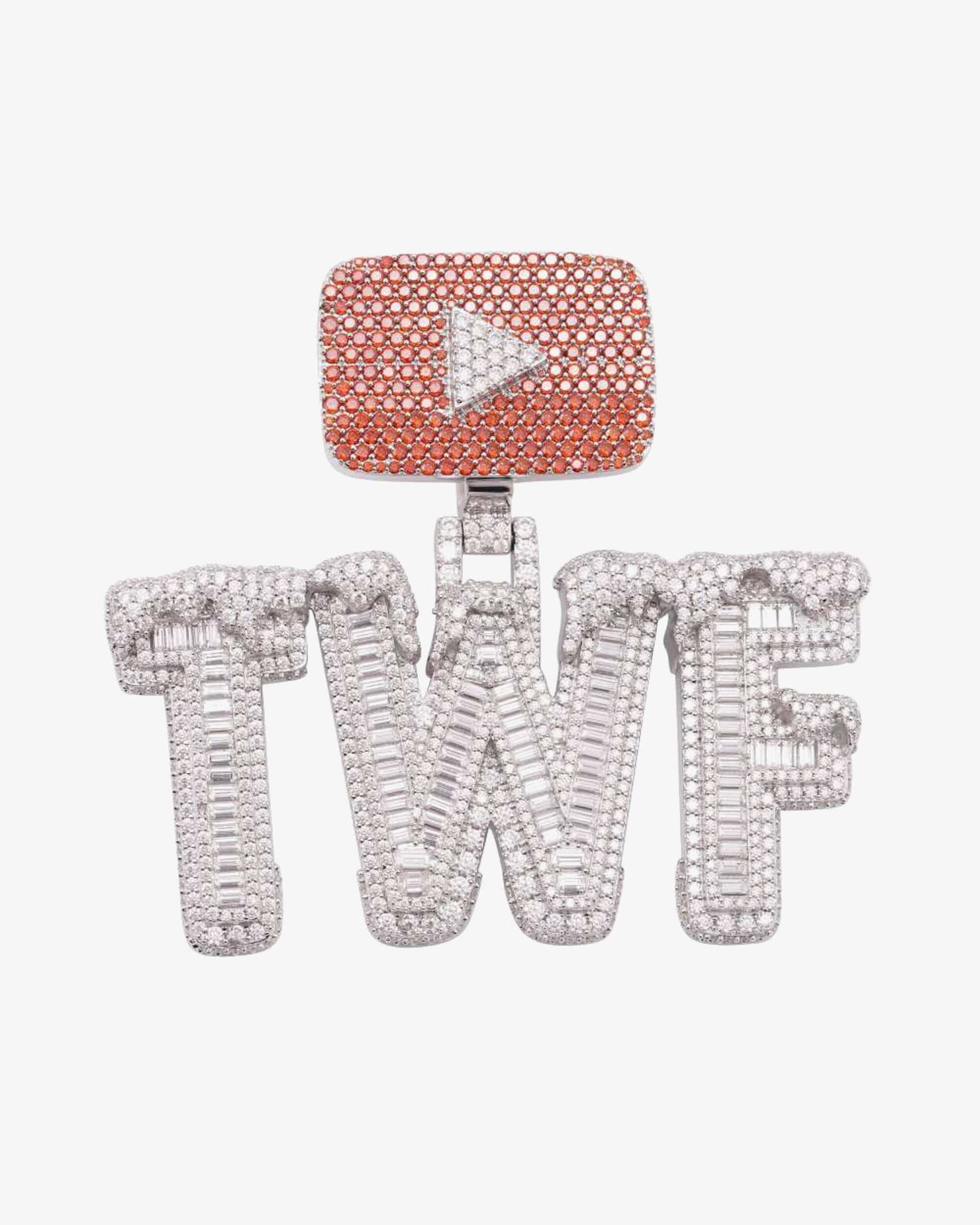 Custom Iced Out Youtube Logo Pendant