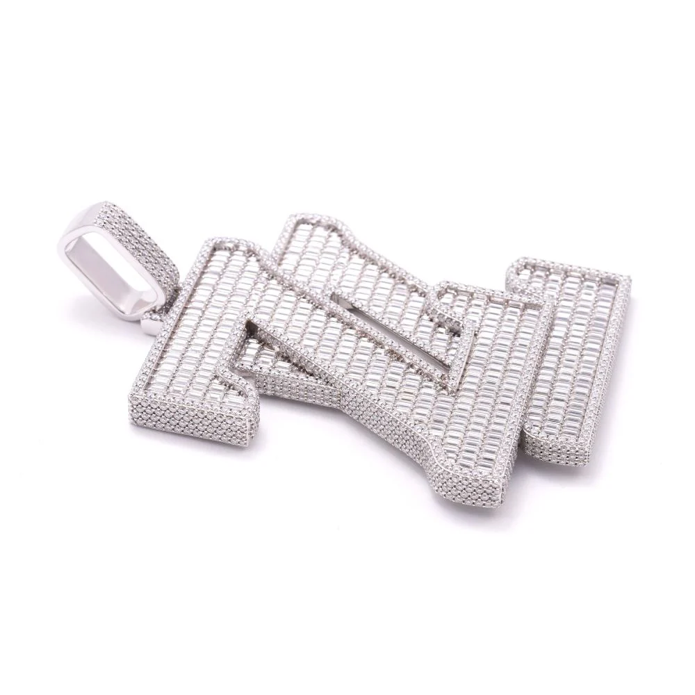 Custom Iced Out "ZZ" Pendant - Image 3