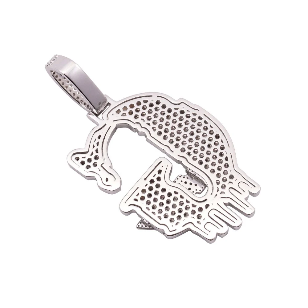 Custom Moissanite "G" Pendant - Image 2
