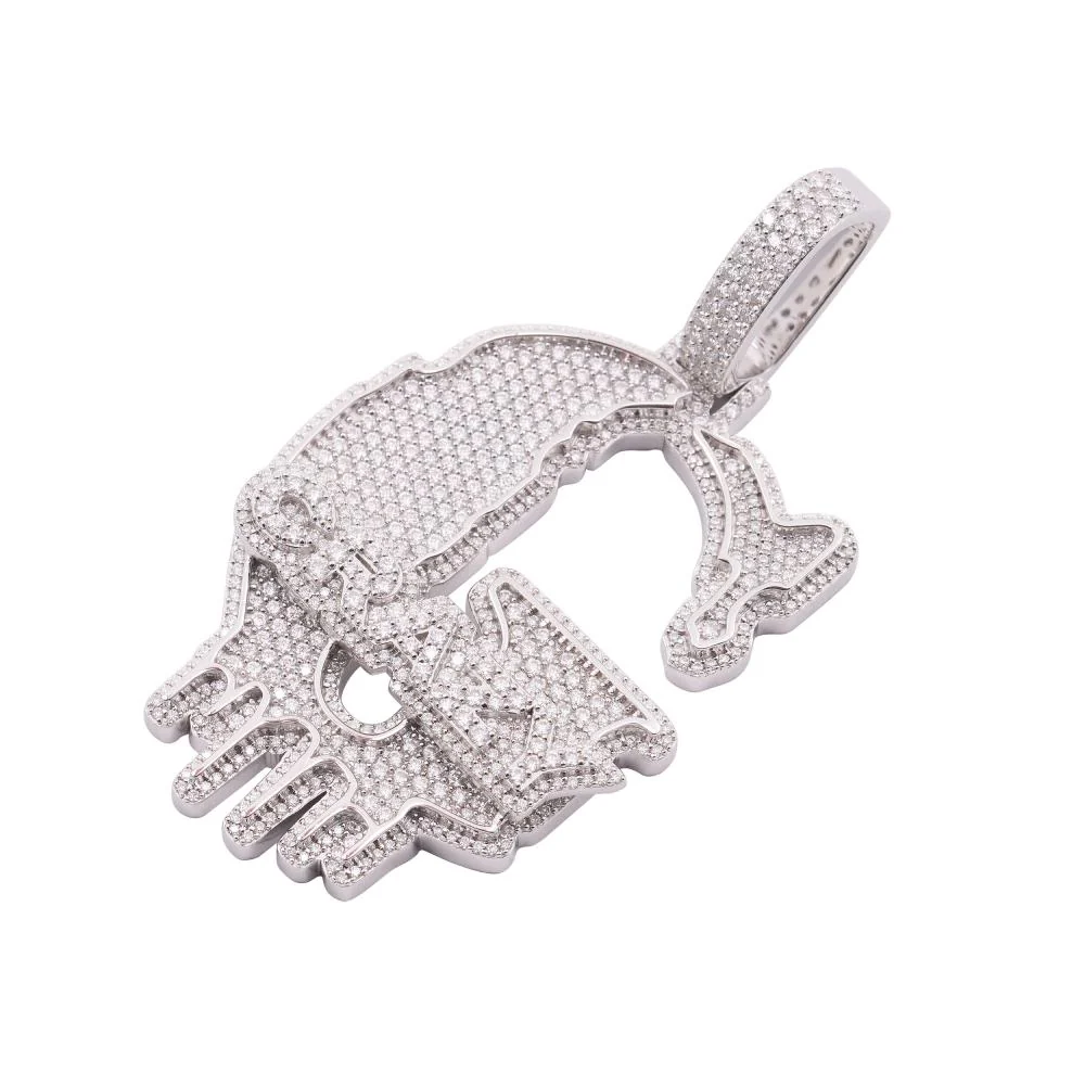 Custom Moissanite "G" Pendant - Image 3