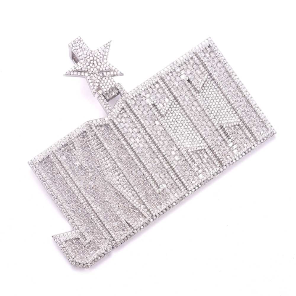 Custom Moissanite "JKUCCI" Pendant - Image 3