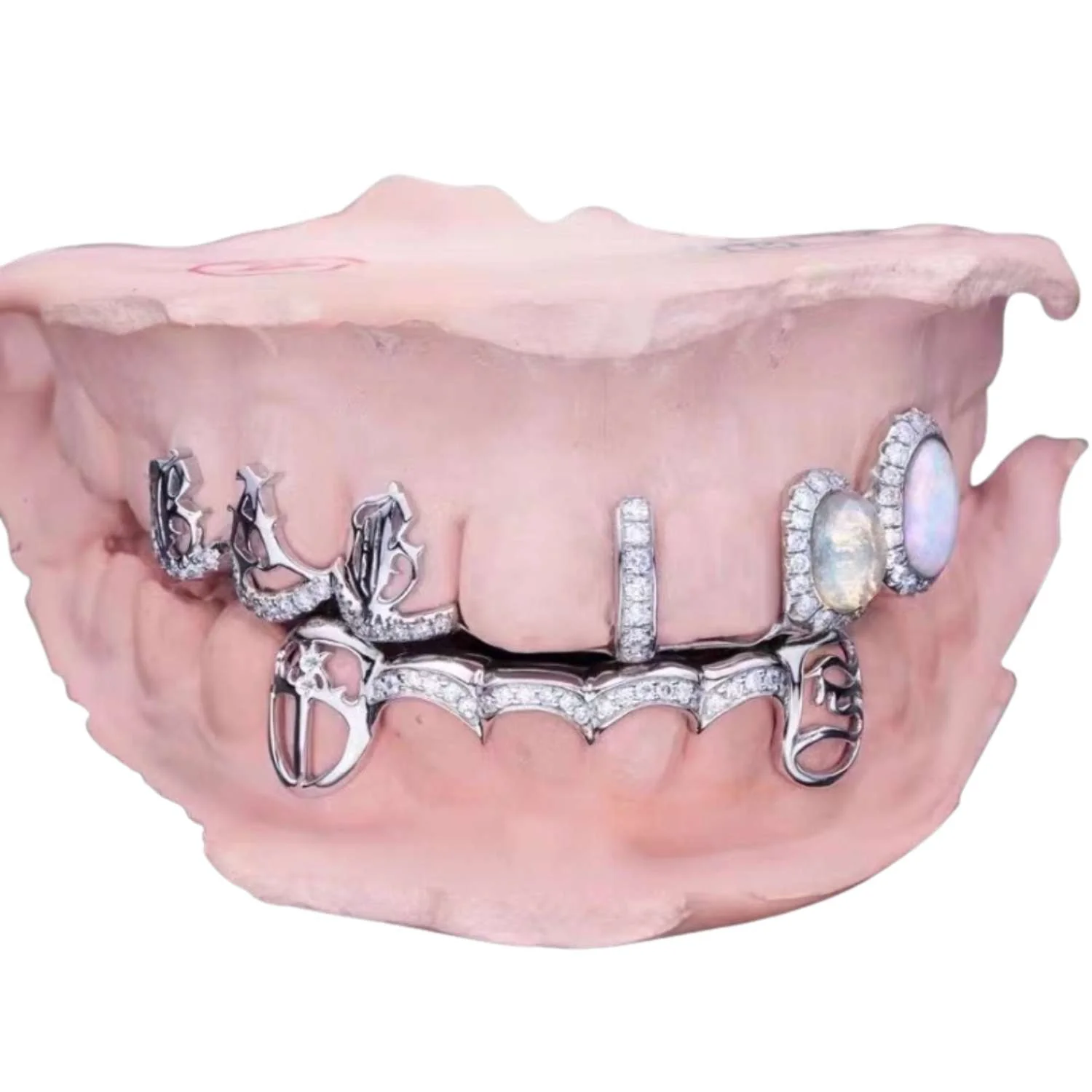 Custom Moissanite Opal Grillz - Image 3