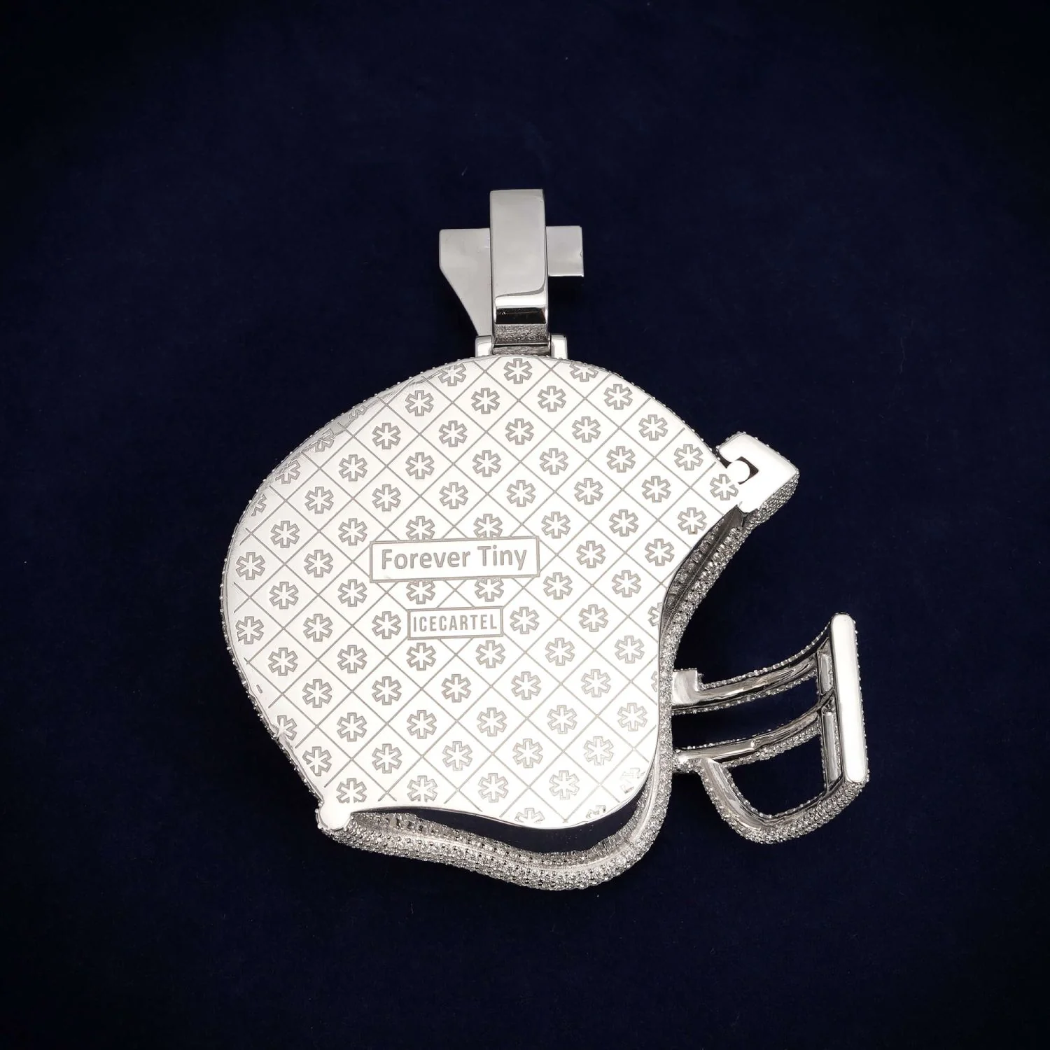 "Steelers Helmet" Custom Moissanite Logo Pendant 14K Gold - Image 3