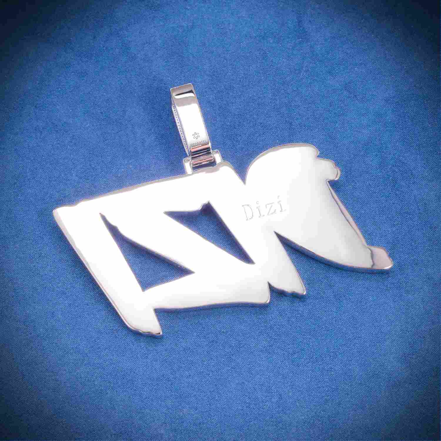 "DIZI" Custom Moissanite Pendant 14K Gold - Image 3