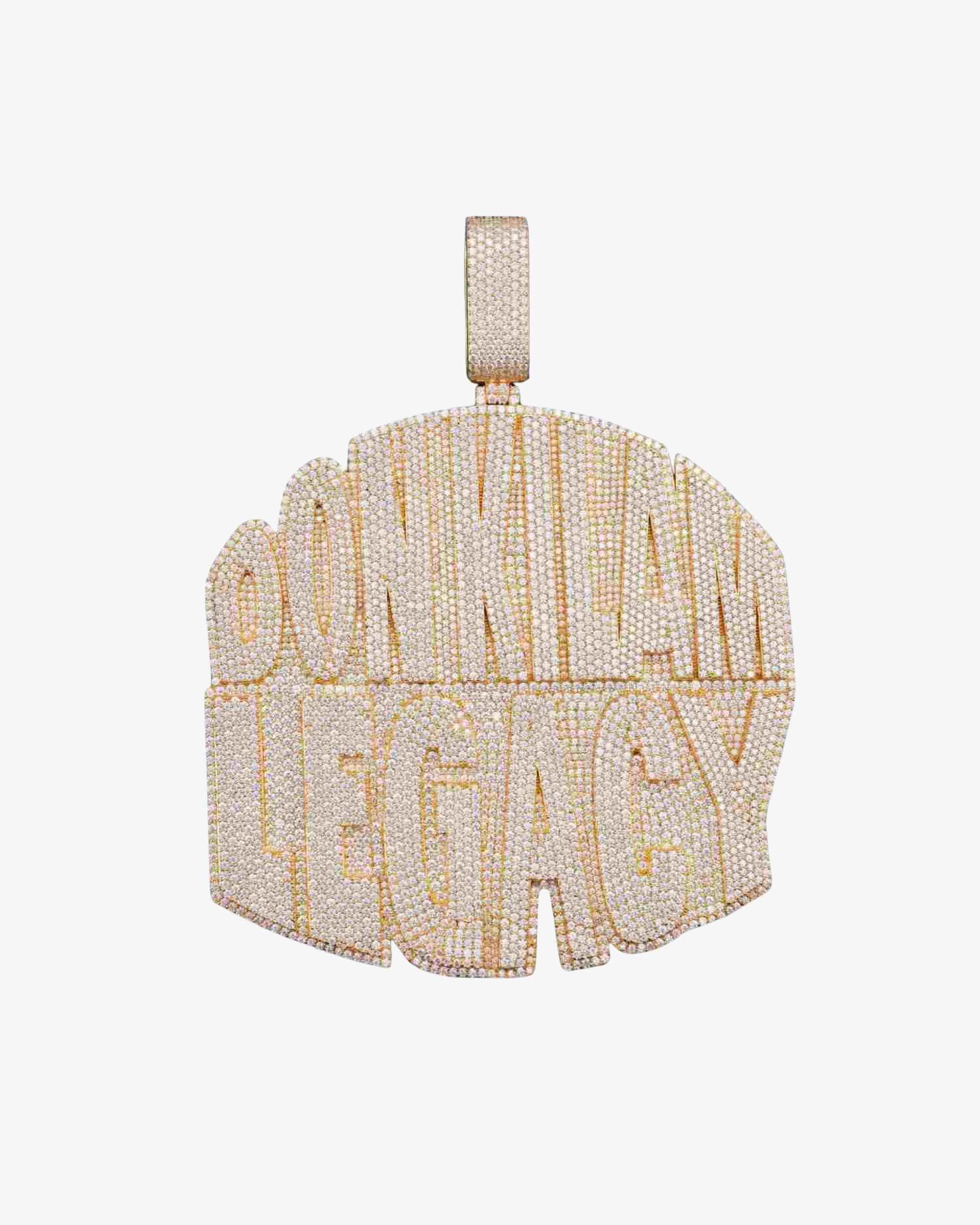 "DON KILAM LEGACY" Custom Moissanite Pendant 14K Gold
