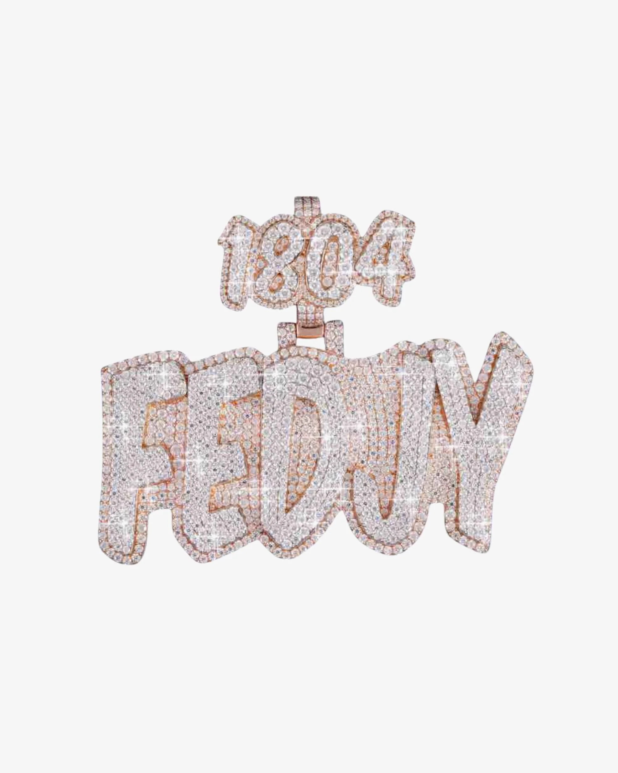 "FEDJY" Custom Pendant 10K Two Tone