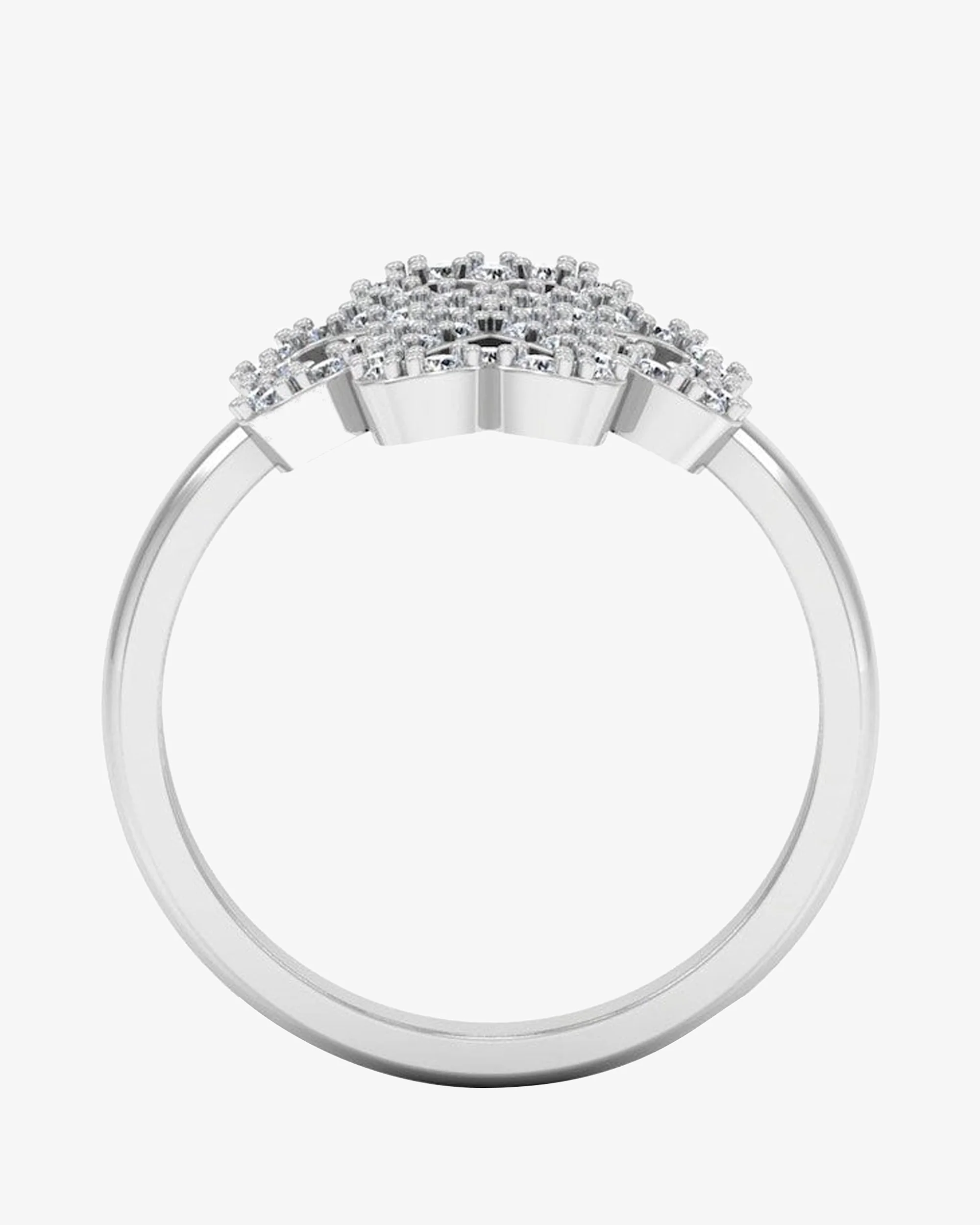 Four Leaf Clover Moissanite Engagement Ring - Image 5