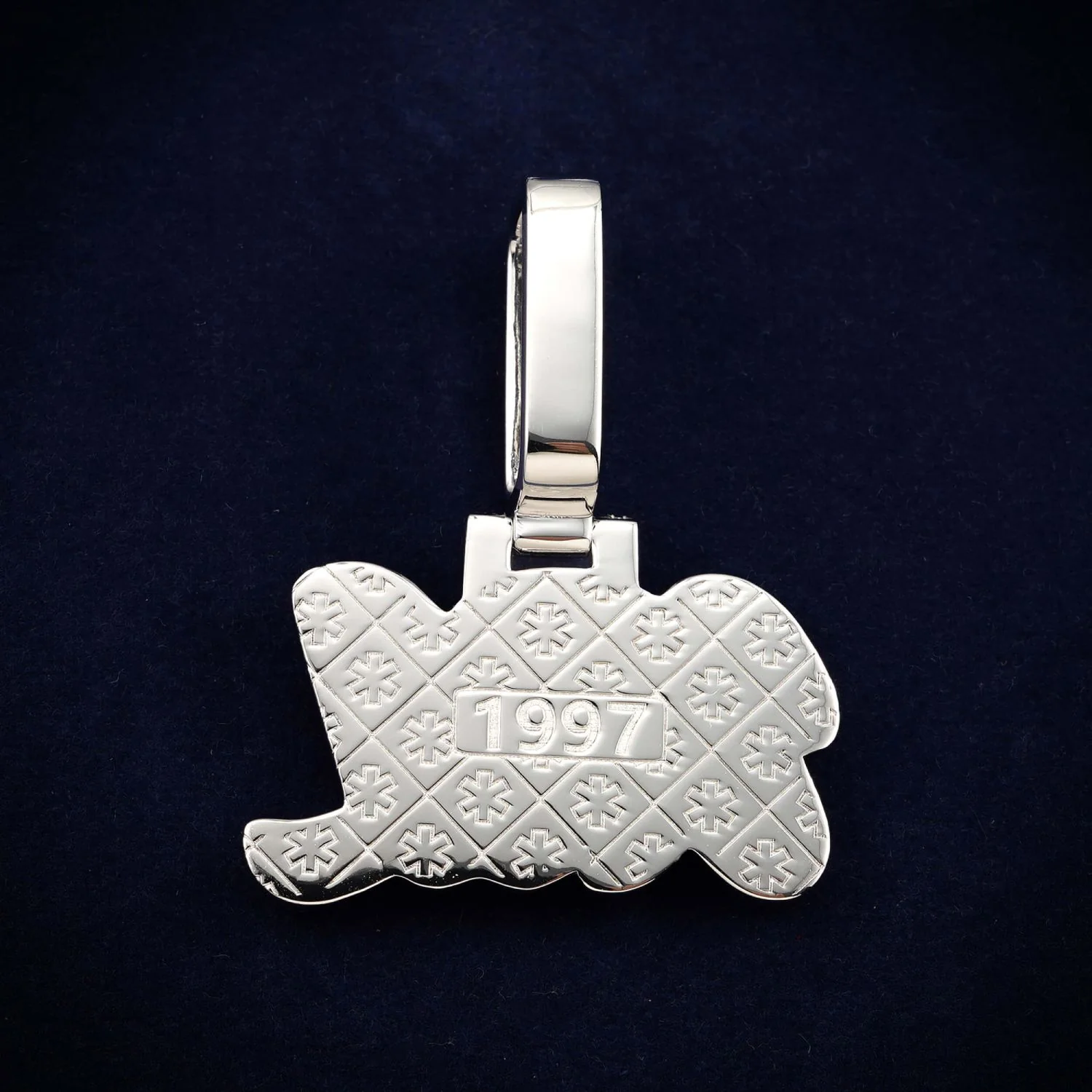 "JRL" Custom Moissanite Name Pendant 14K Gold - Image 3