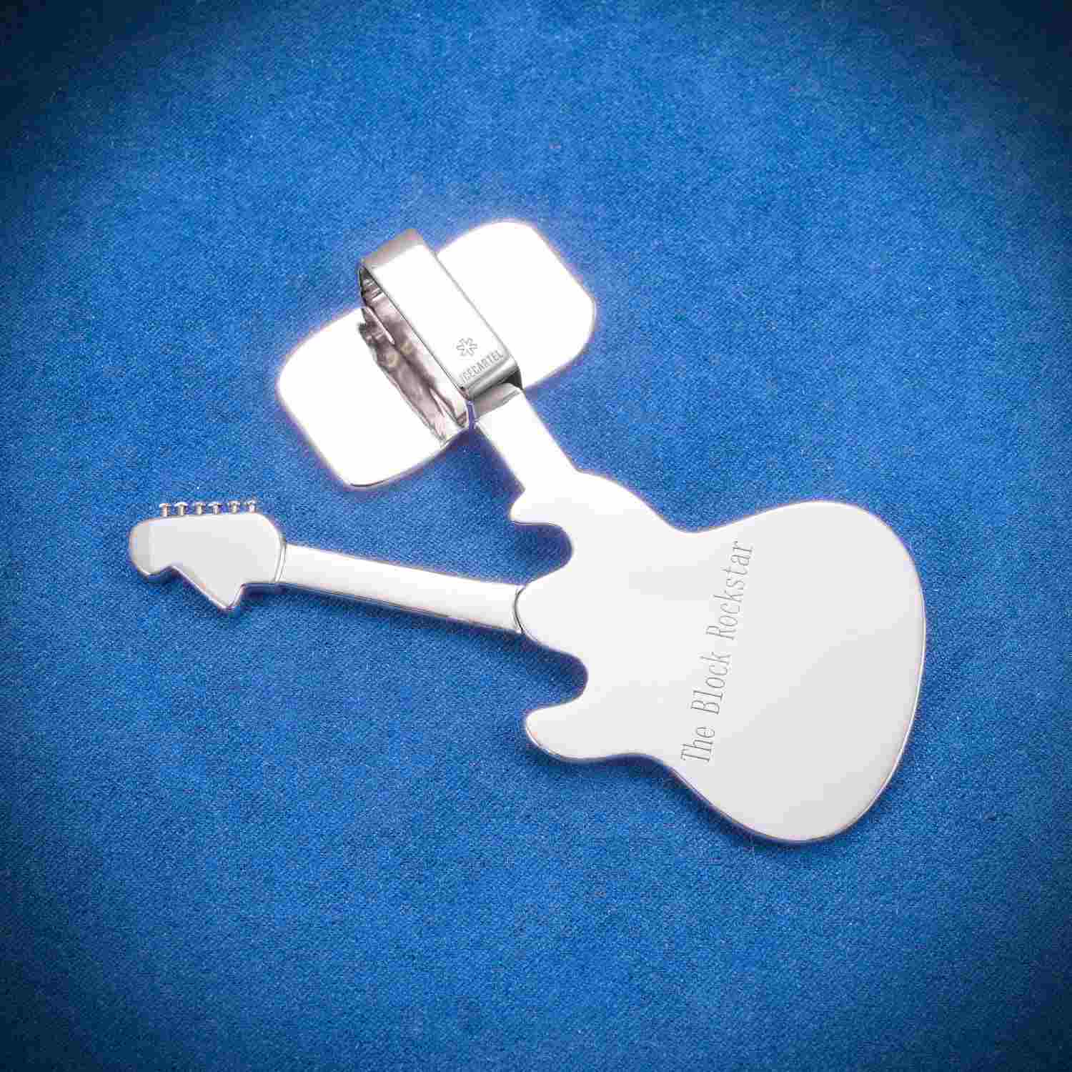 "GUITAR" Custom Moissanite Pendant 14K Gold - Image 3