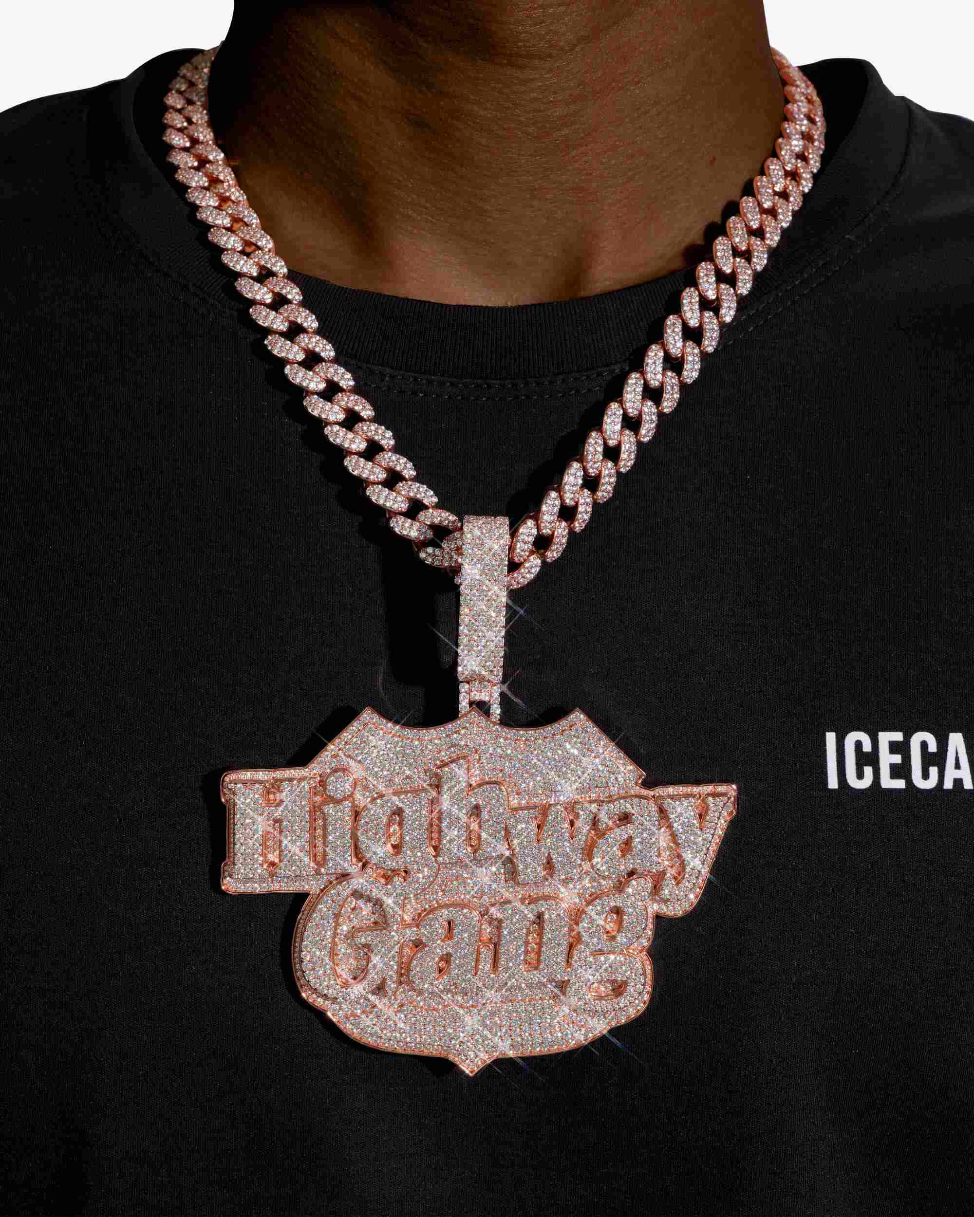 "Highway Gang" Custom Pendant 14K Gold - Image 2