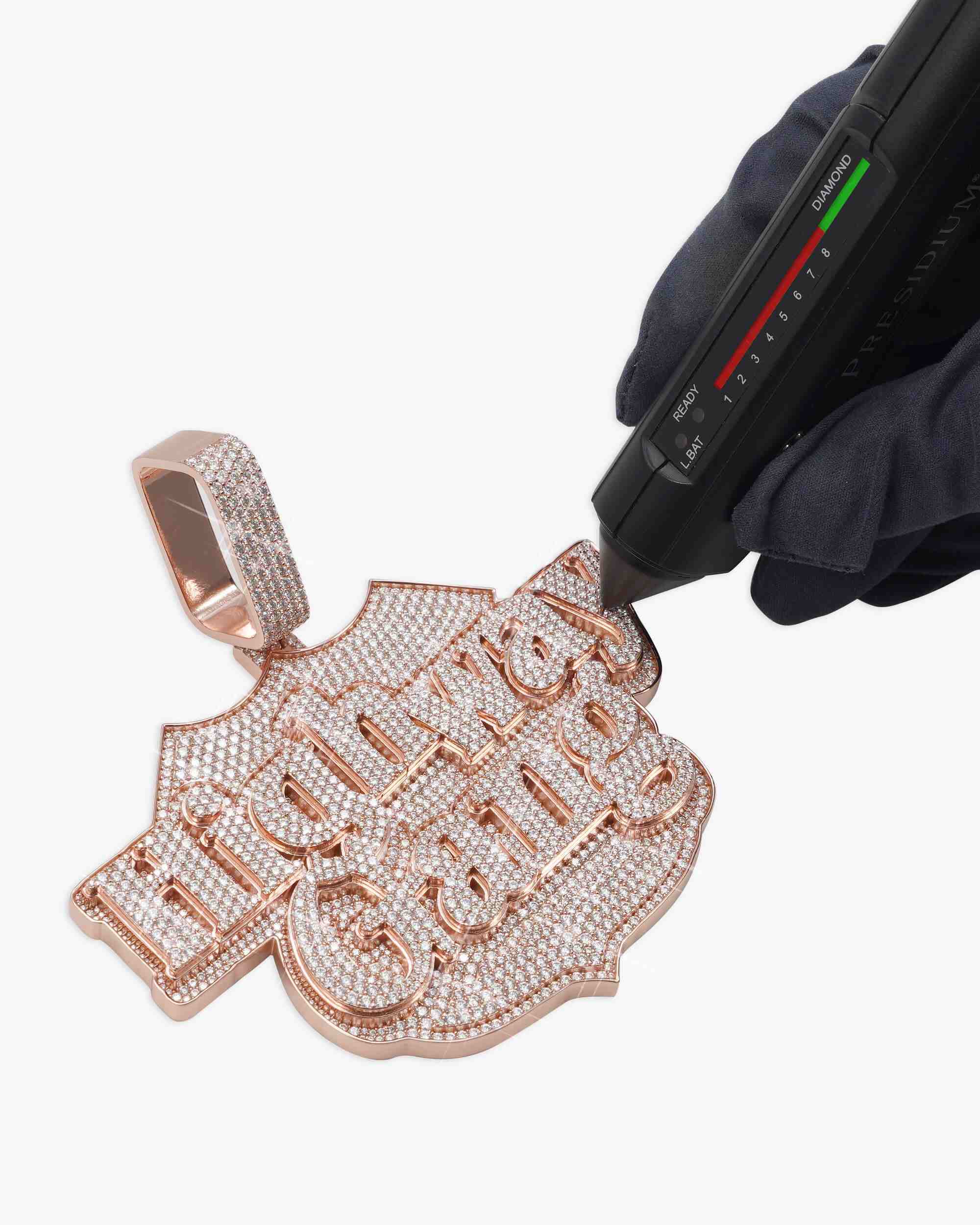 "Highway Gang" Custom Pendant 14K Gold - Image 4