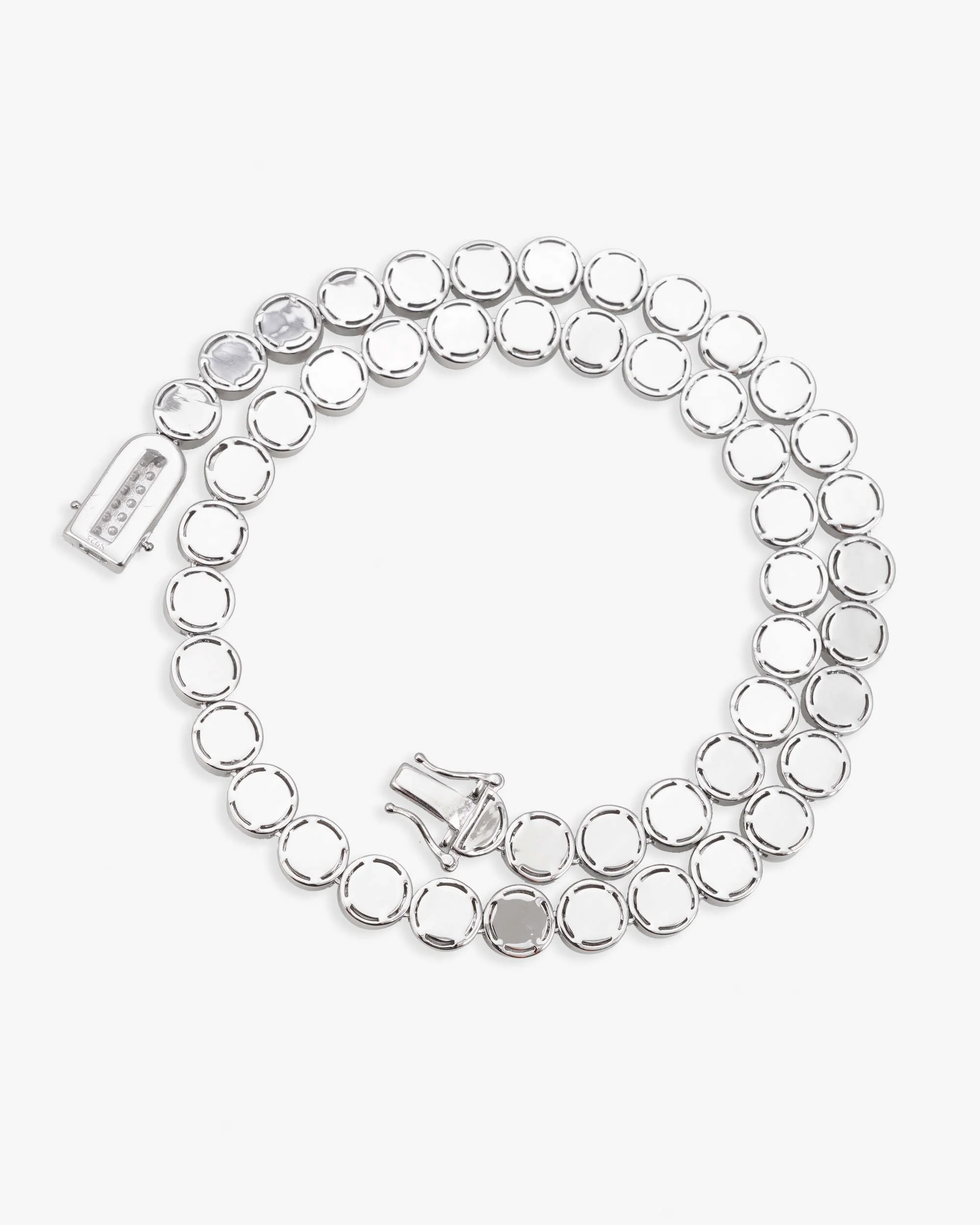 10MM Iced Out Bezel Set Tennis Chain 14K Gold - Image 6