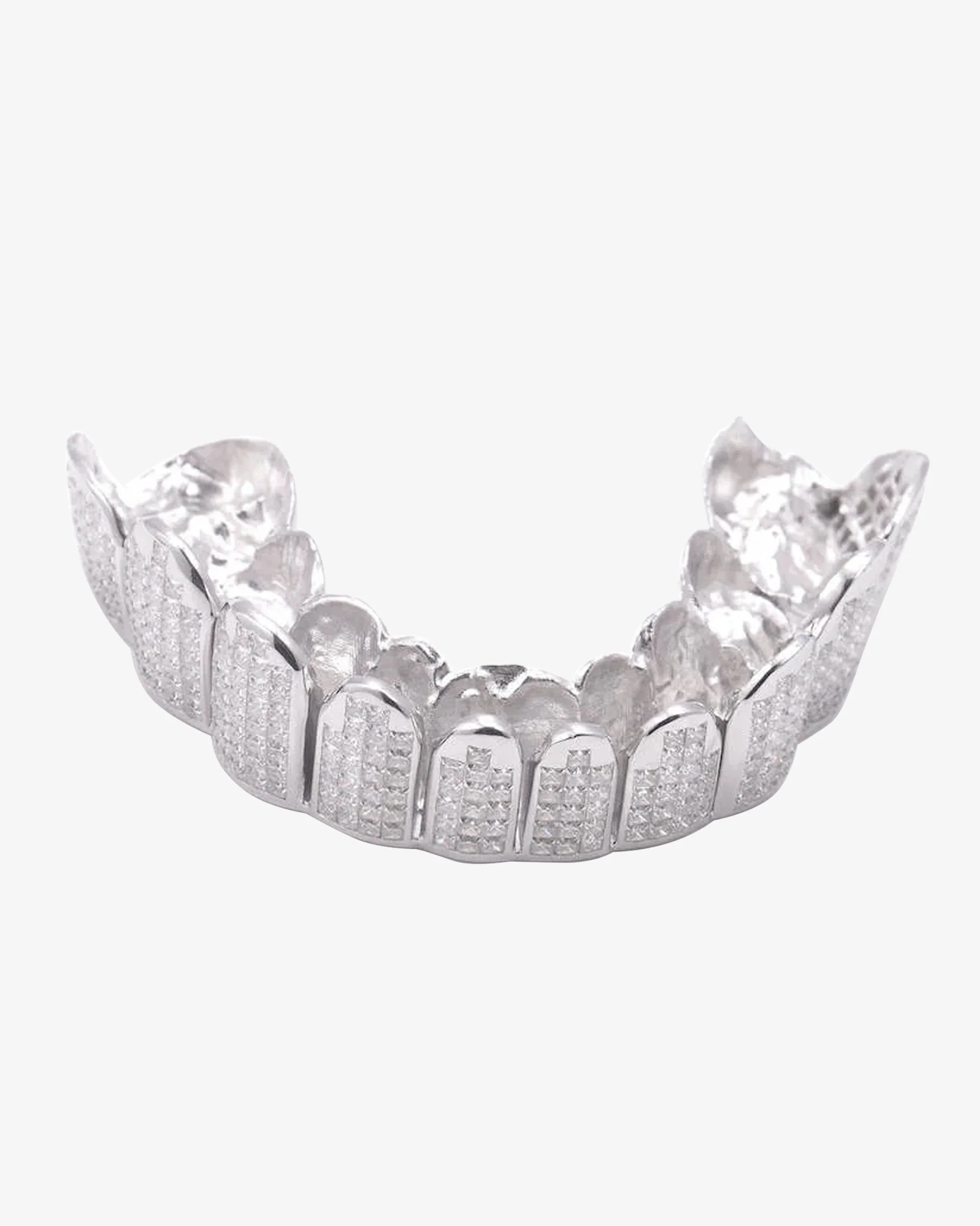 Invisible Set Princess Cut Moissanite Bottom Diamond Grillz - Image 3