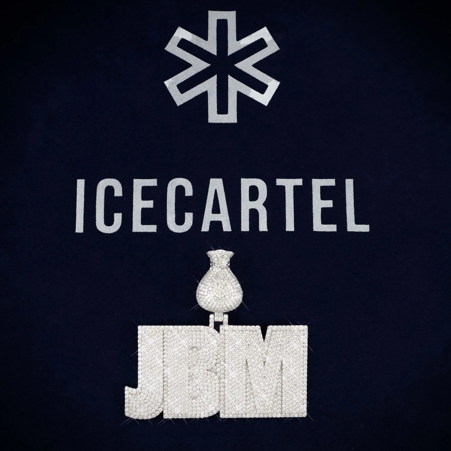 "JBM" Custom Name Moissanite Pendant 14K Gold - Image 4