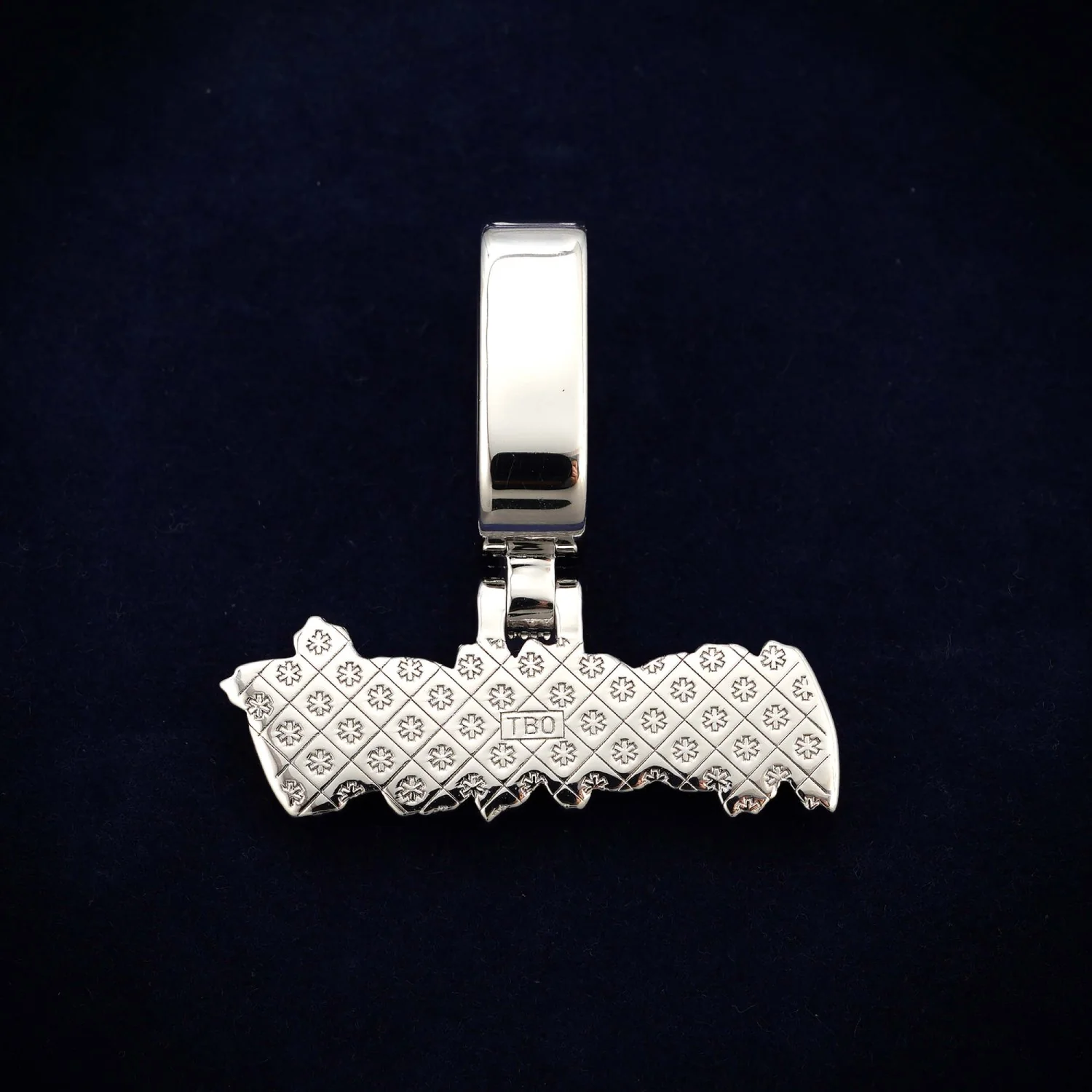 "LIL MOOMGNG" Custom Moissanite Name Pendant 14K Gold - Image 3