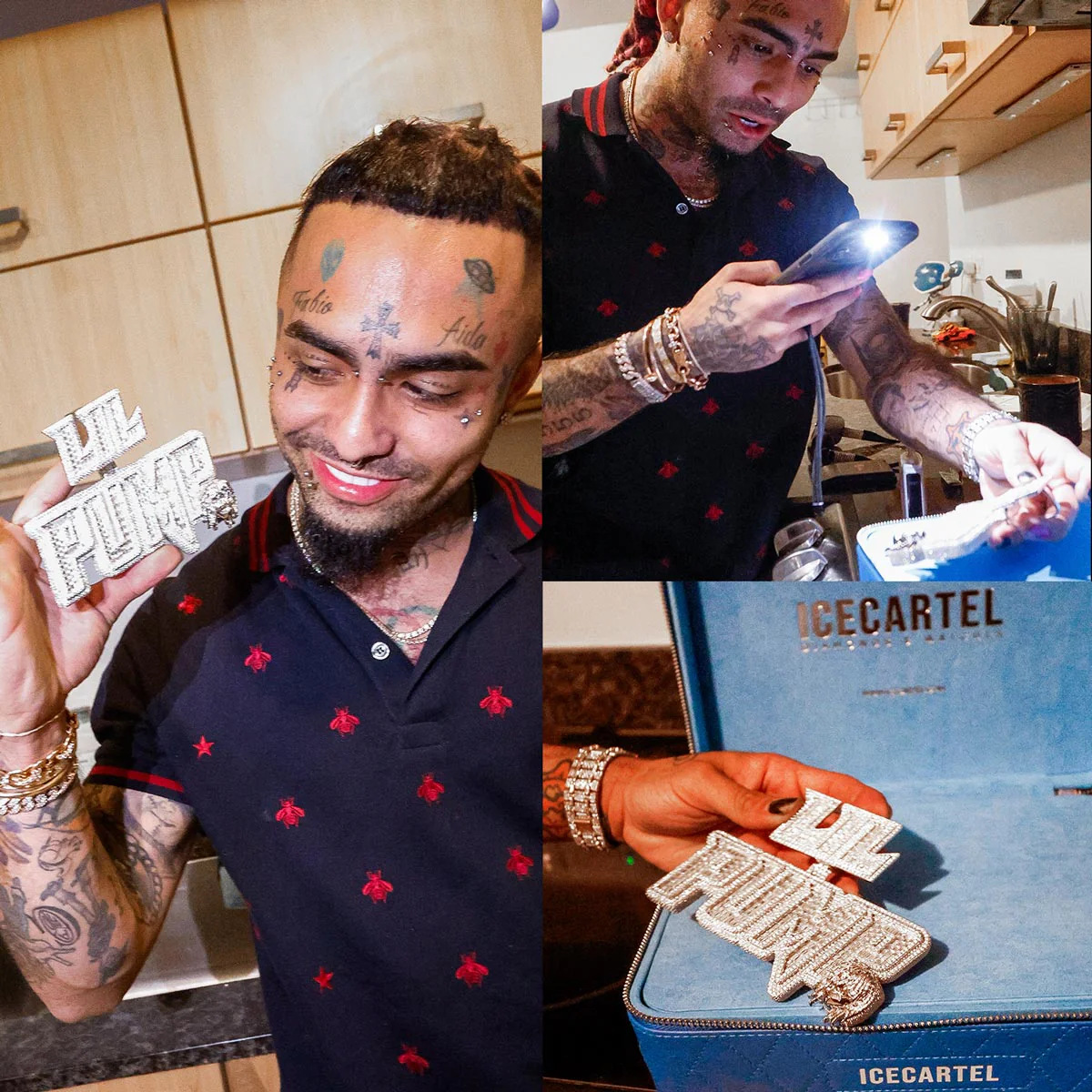 "LIL PUMP" Custom Diamond Pendant 14K Gold - Image 2
