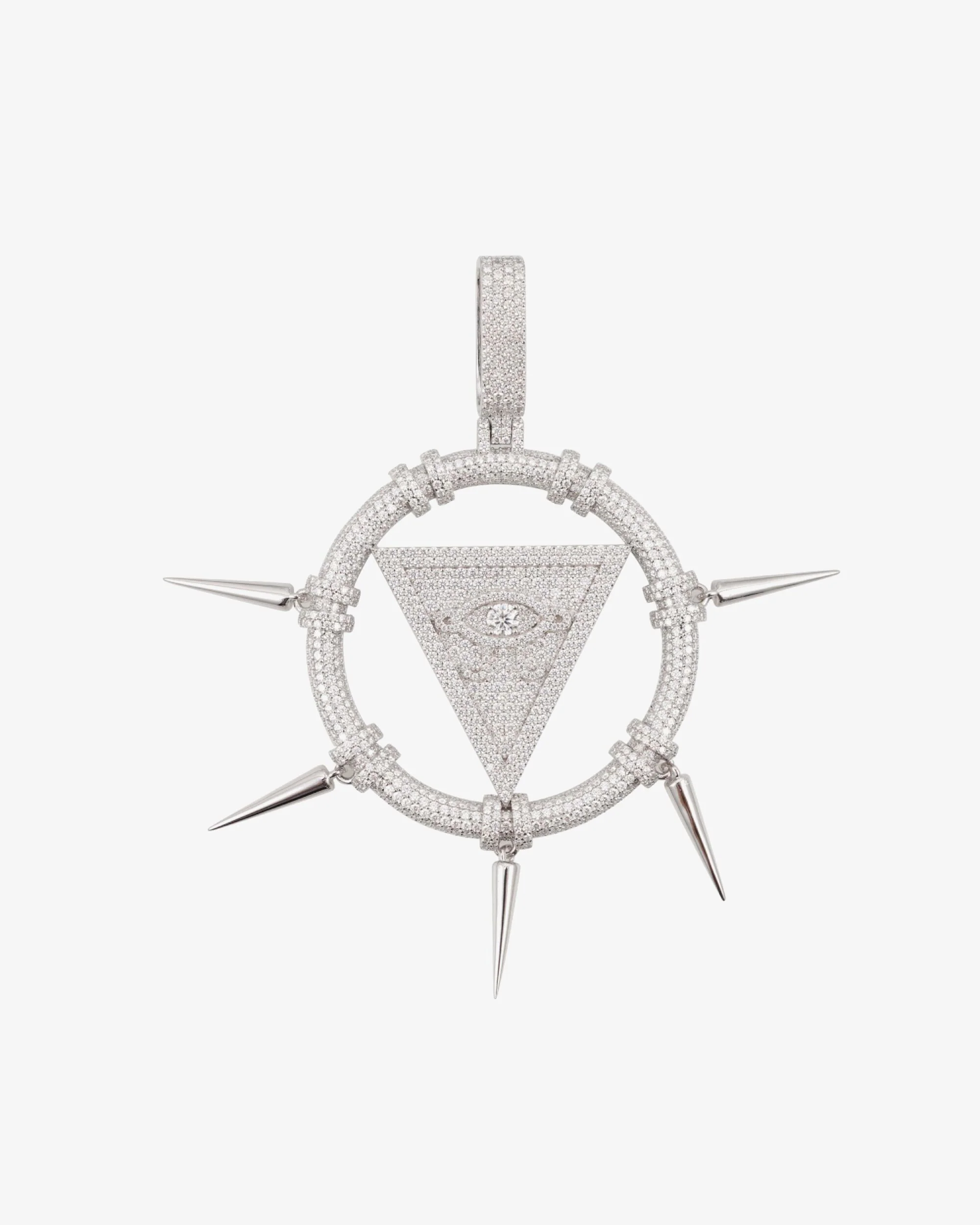 "MILLENNIUM RING" Custom Logo Moissanite Pendant 14K Gold