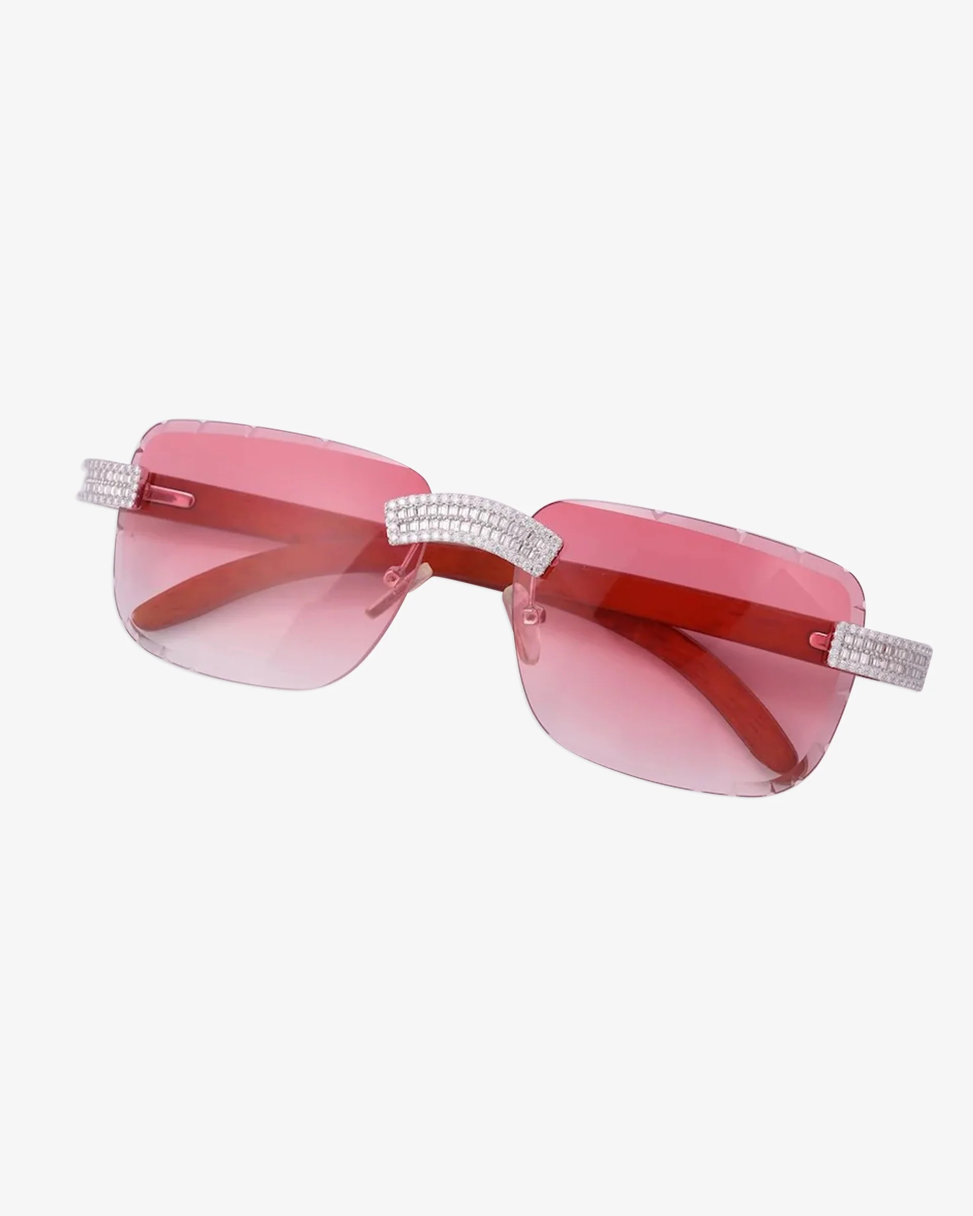Moissanite Baguette Sunglasses 14K Gold - Image 3