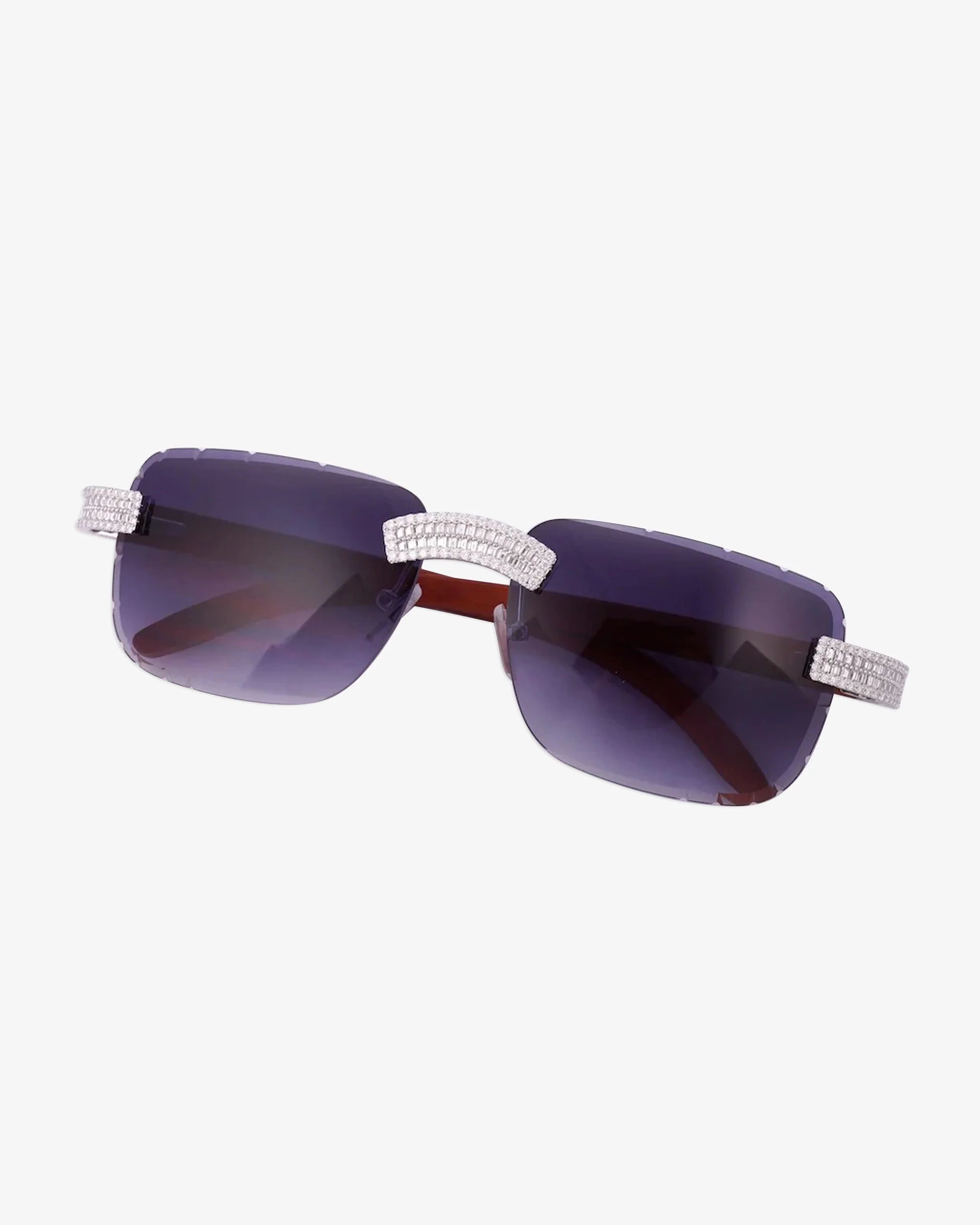 Moissanite Baguette Sunglasses 14K Gold - Image 4