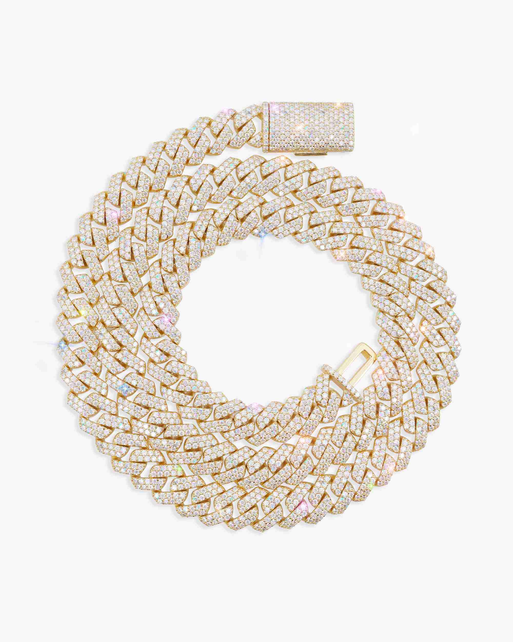 Moissanite Cuban Link Chain 14K Gold (ALL SIZES) - Image 47