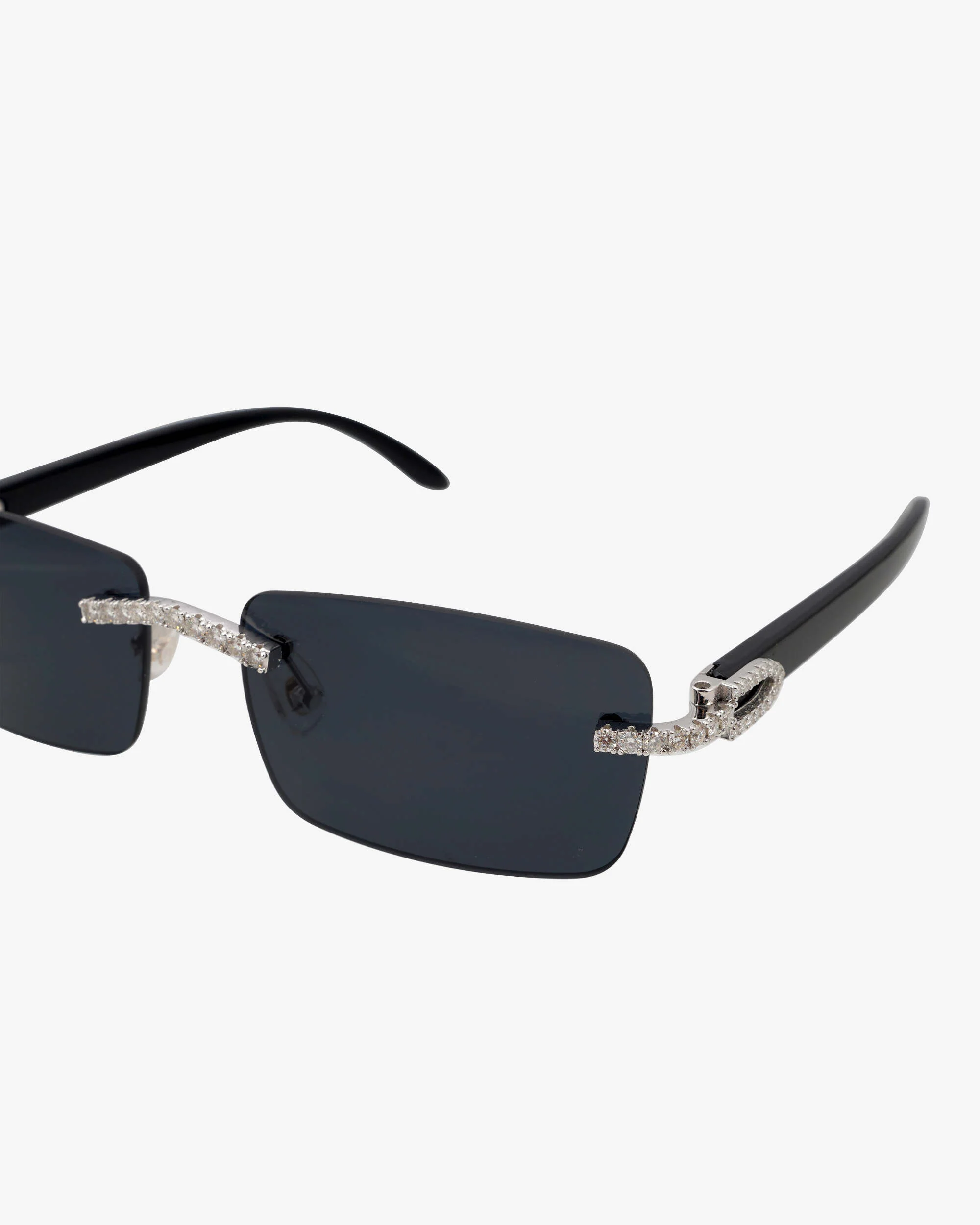 Moissanite Rimless Sunglasses 14K Gold - Image 7