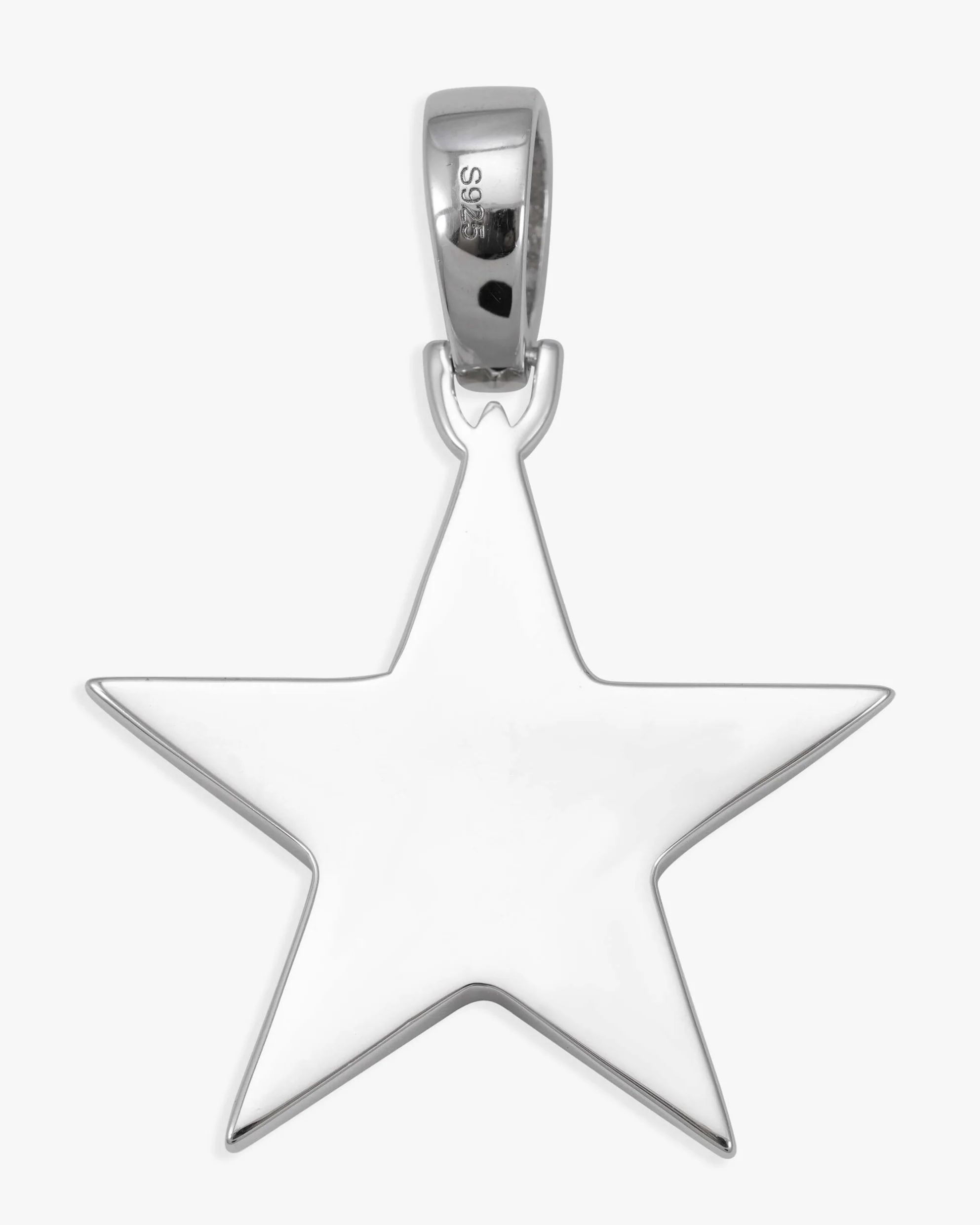 Moissanite Star Pendant 14K Gold - Image 3