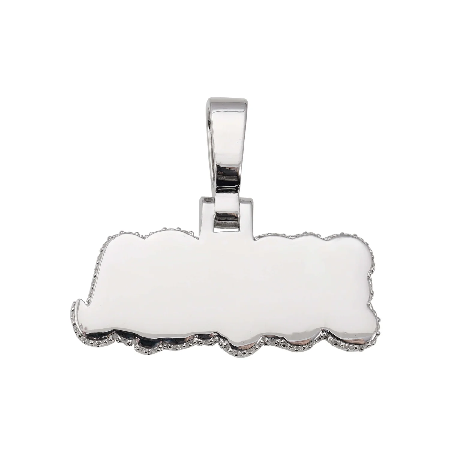 "NAKOA" Moissanite Custom Name Pendant 14K Gold - Image 3