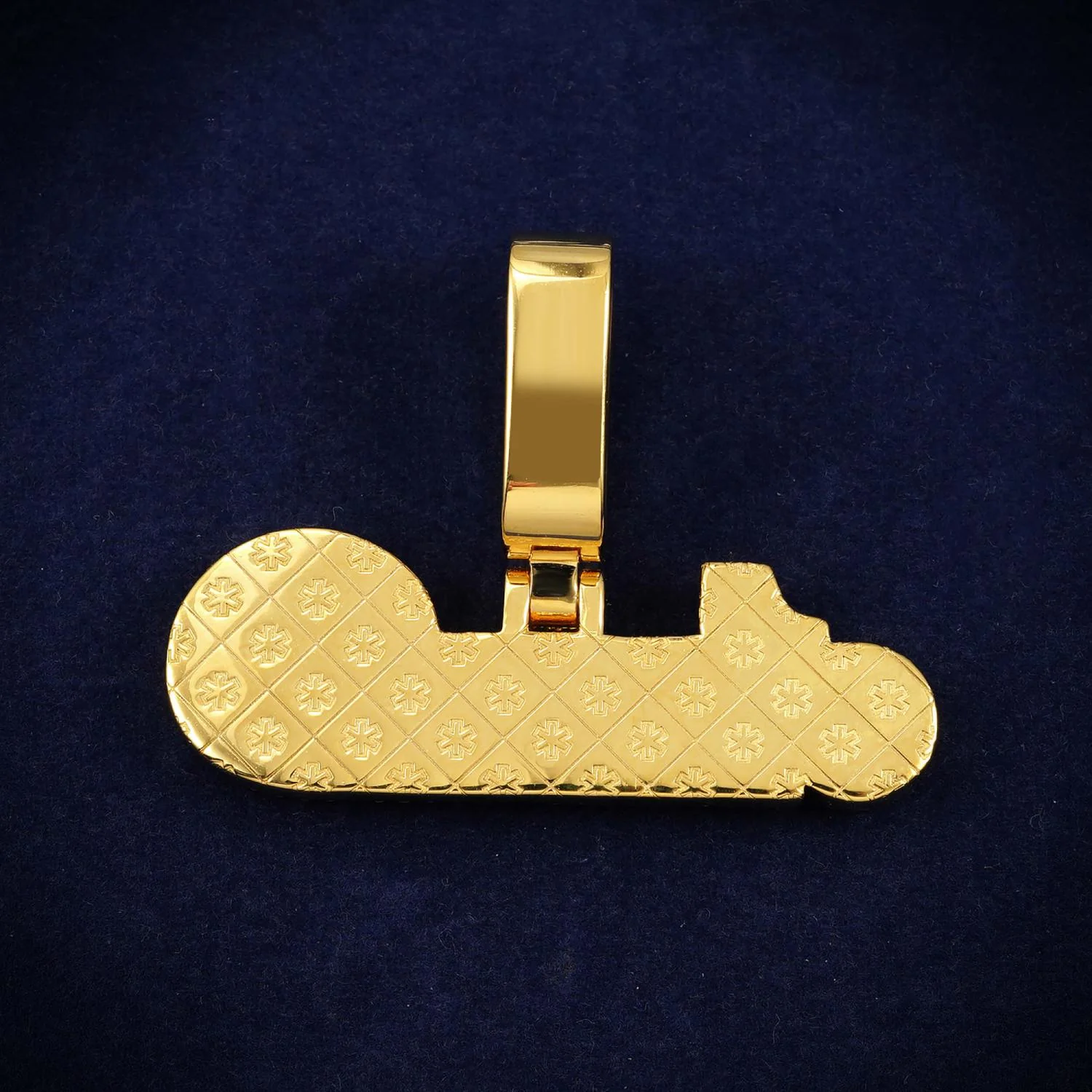 "ONE UP WE ALL UP" Custom Moissanite Name Pendant 14K Gold - Image 2