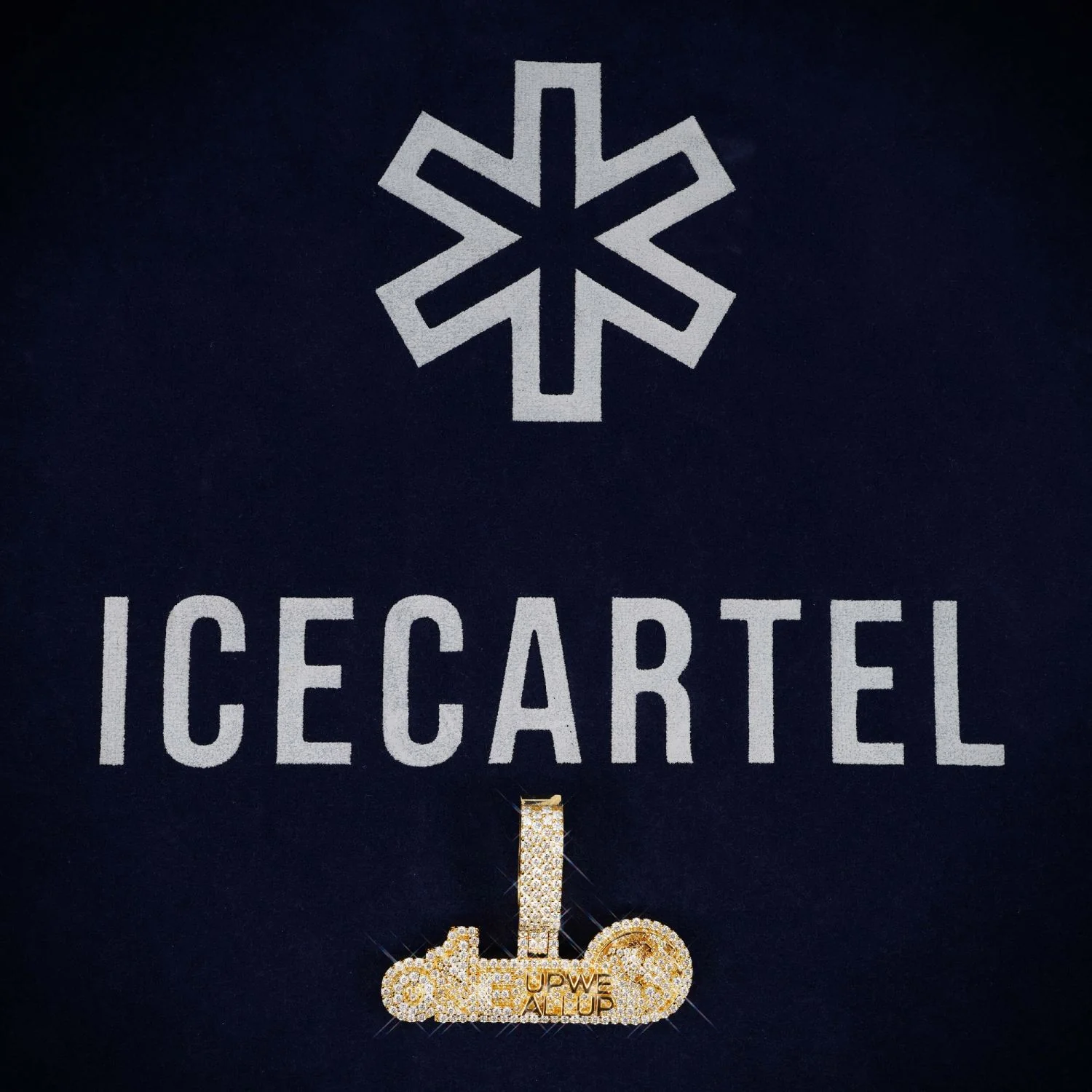 "ONE UP WE ALL UP" Custom Moissanite Name Pendant 14K Gold - Image 4