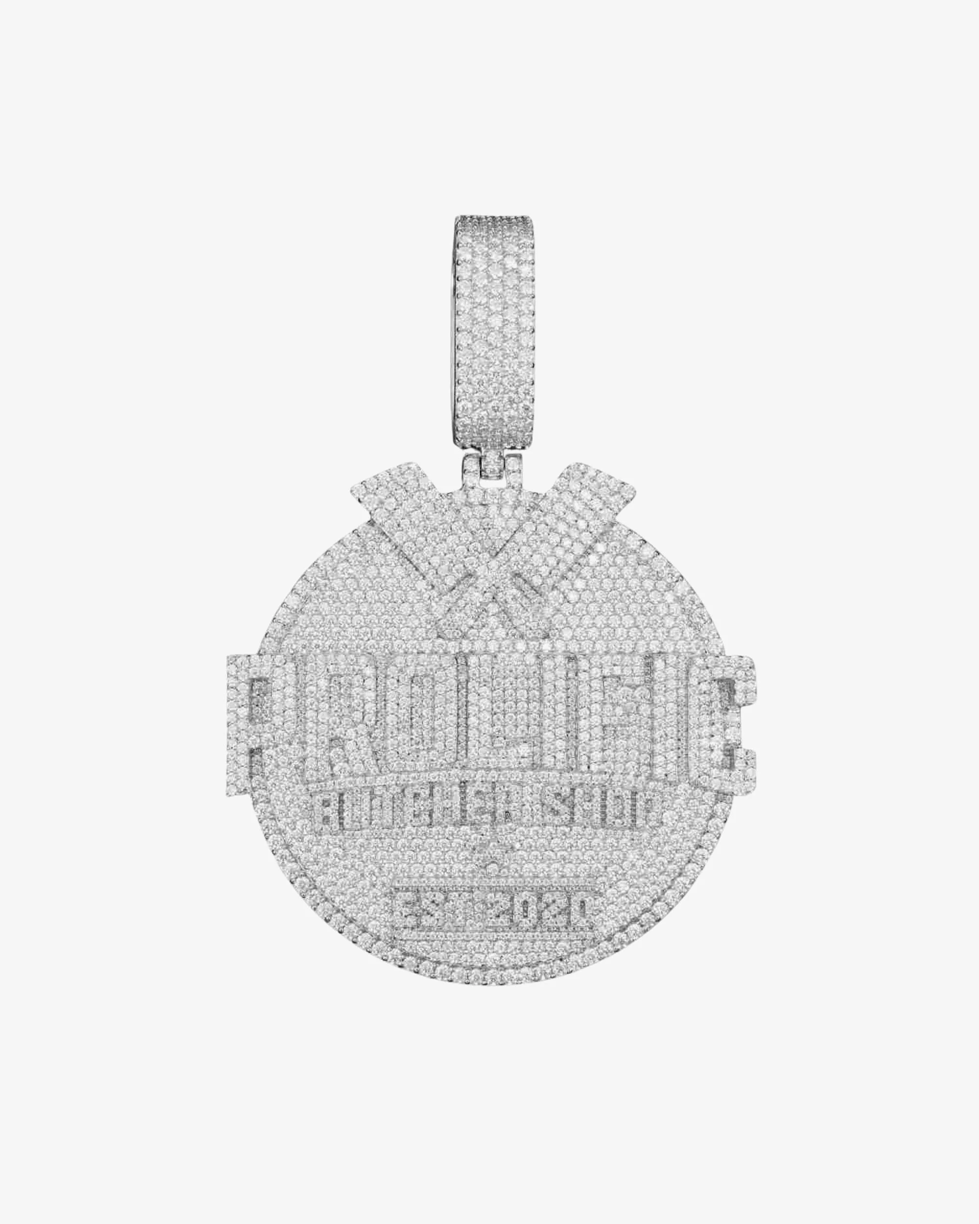"PROLIFIC" Custom Moissanite Pendant 14K Gold