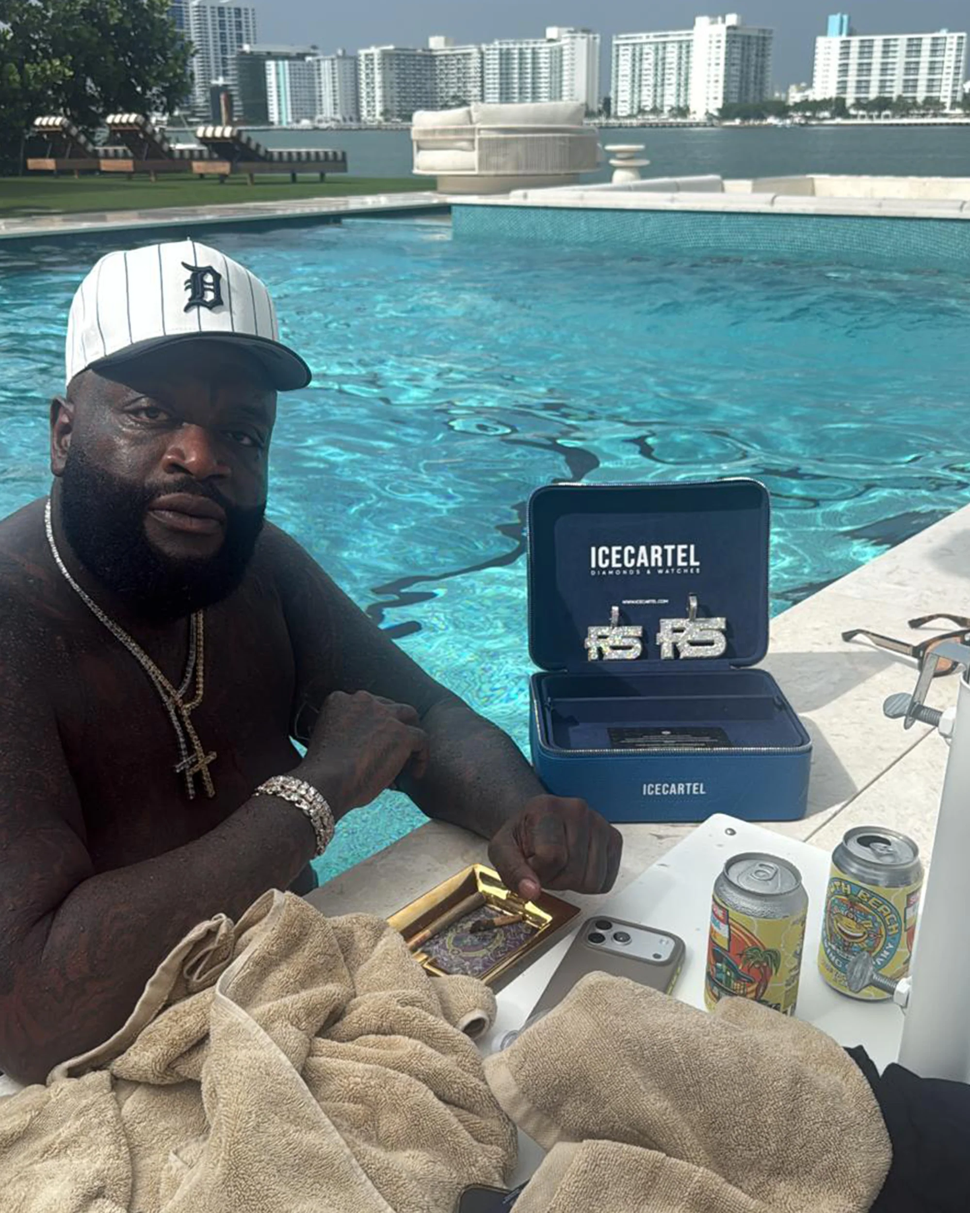 "RICK ROSS R5" Custom Diamond Pendant 14K Gold - Image 2