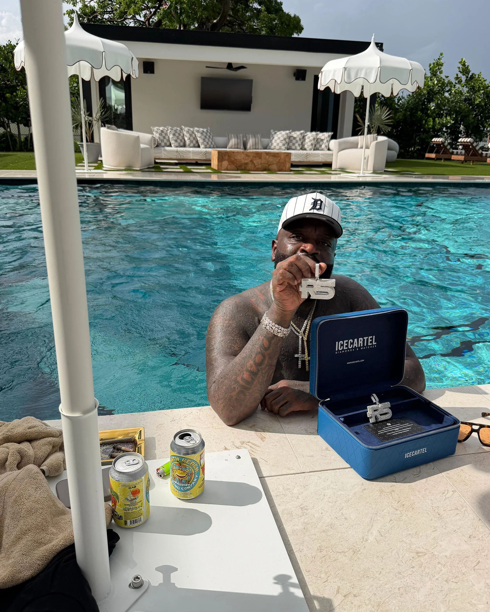 "RICK ROSS R5" Custom Diamond Pendant 14K Gold - Image 3