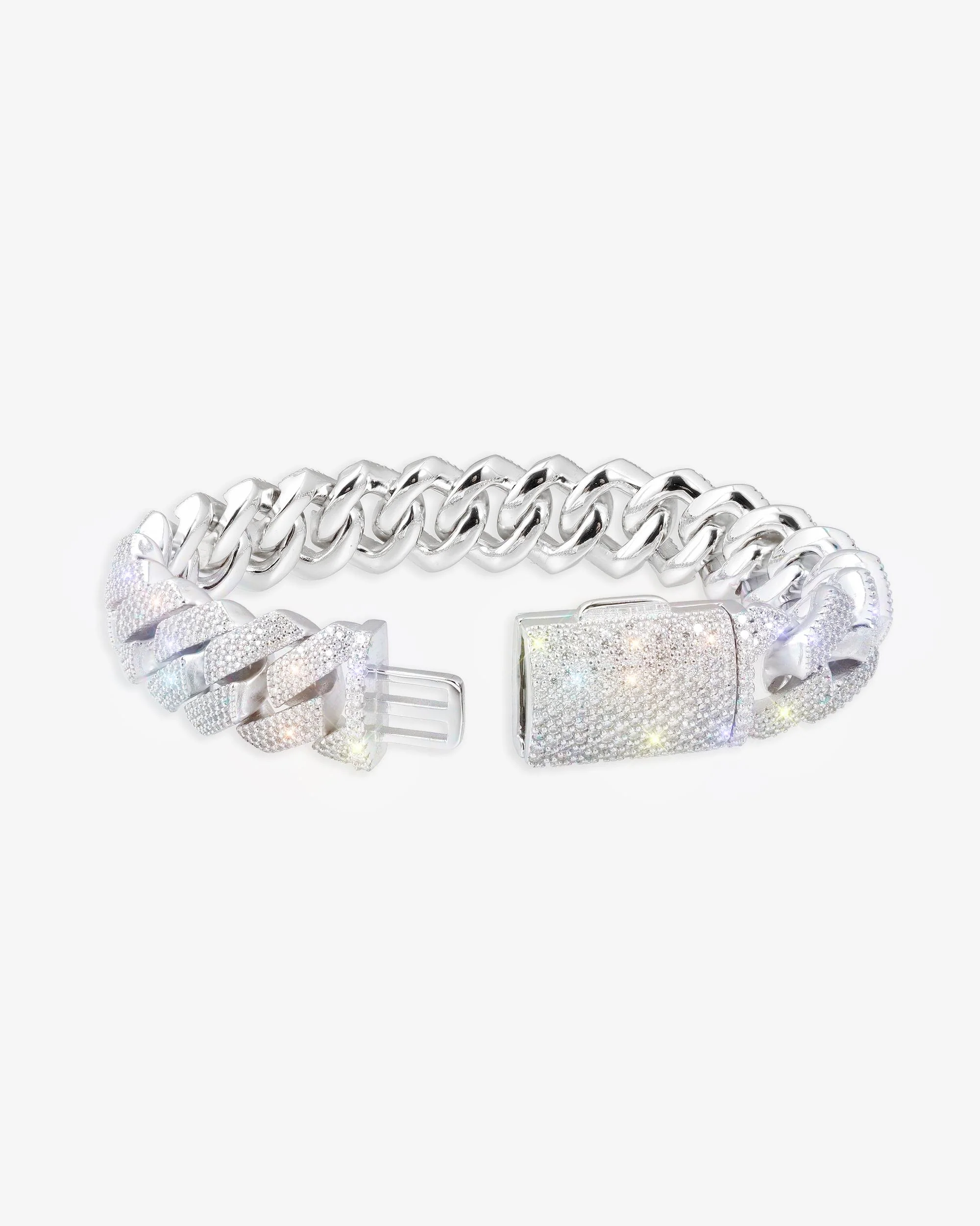 Moissanite Cuban Link Bracelet 14K Gold (ALL SIZES) - Image 14