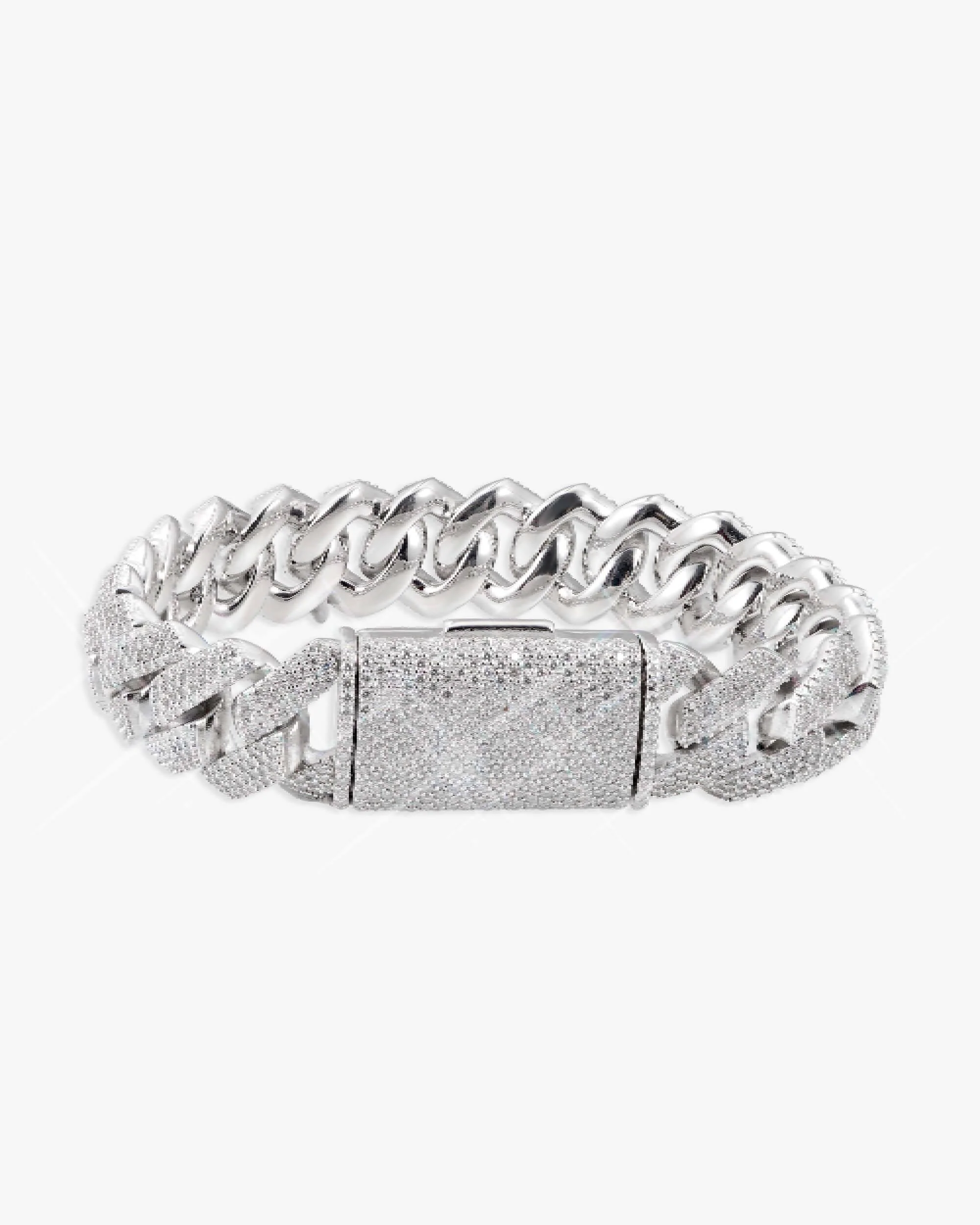 Moissanite Cuban Link Bracelet 14K Gold (ALL SIZES) - Image 17
