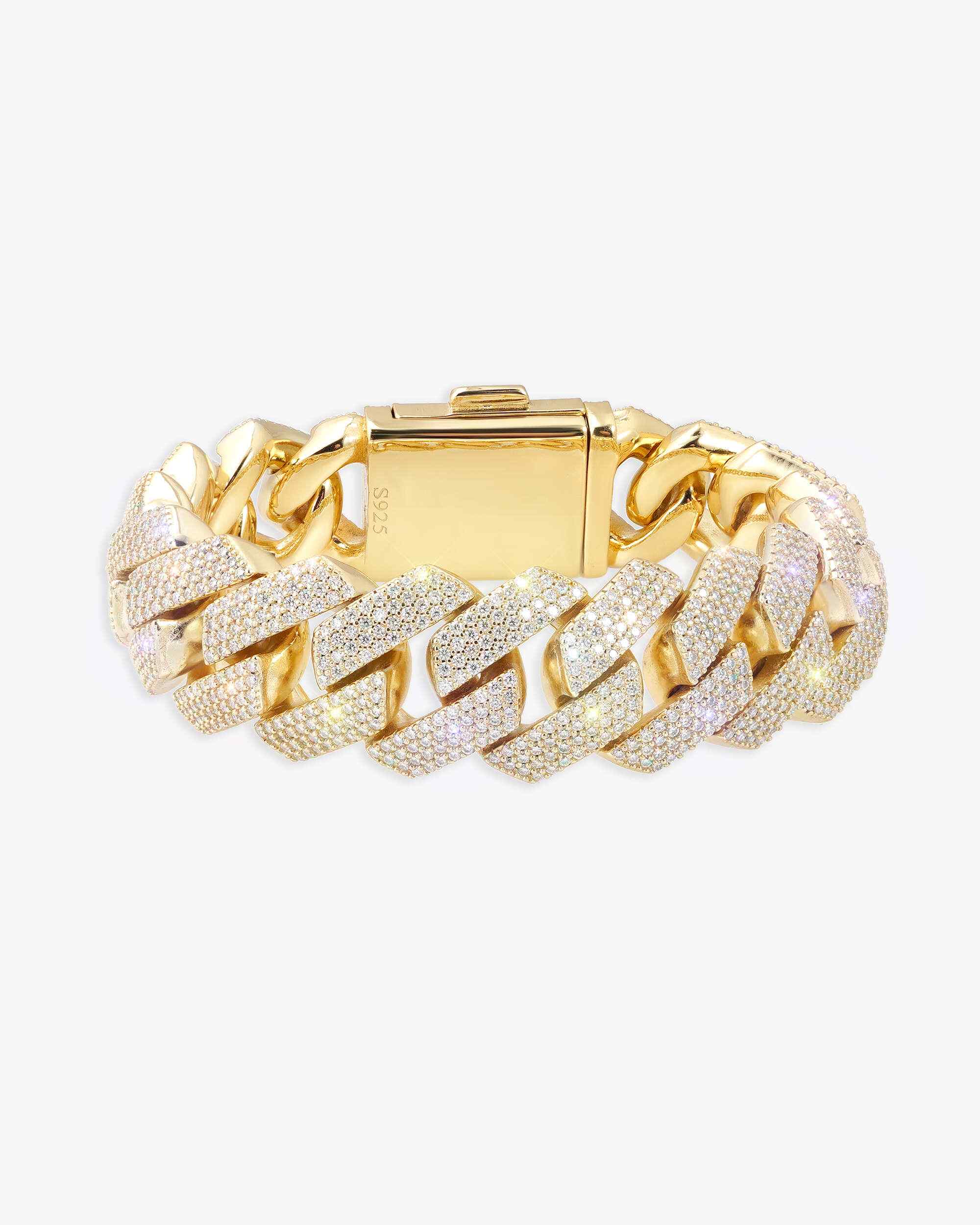 Moissanite Cuban Link Bracelet 14K Gold (ALL SIZES) - Image 30