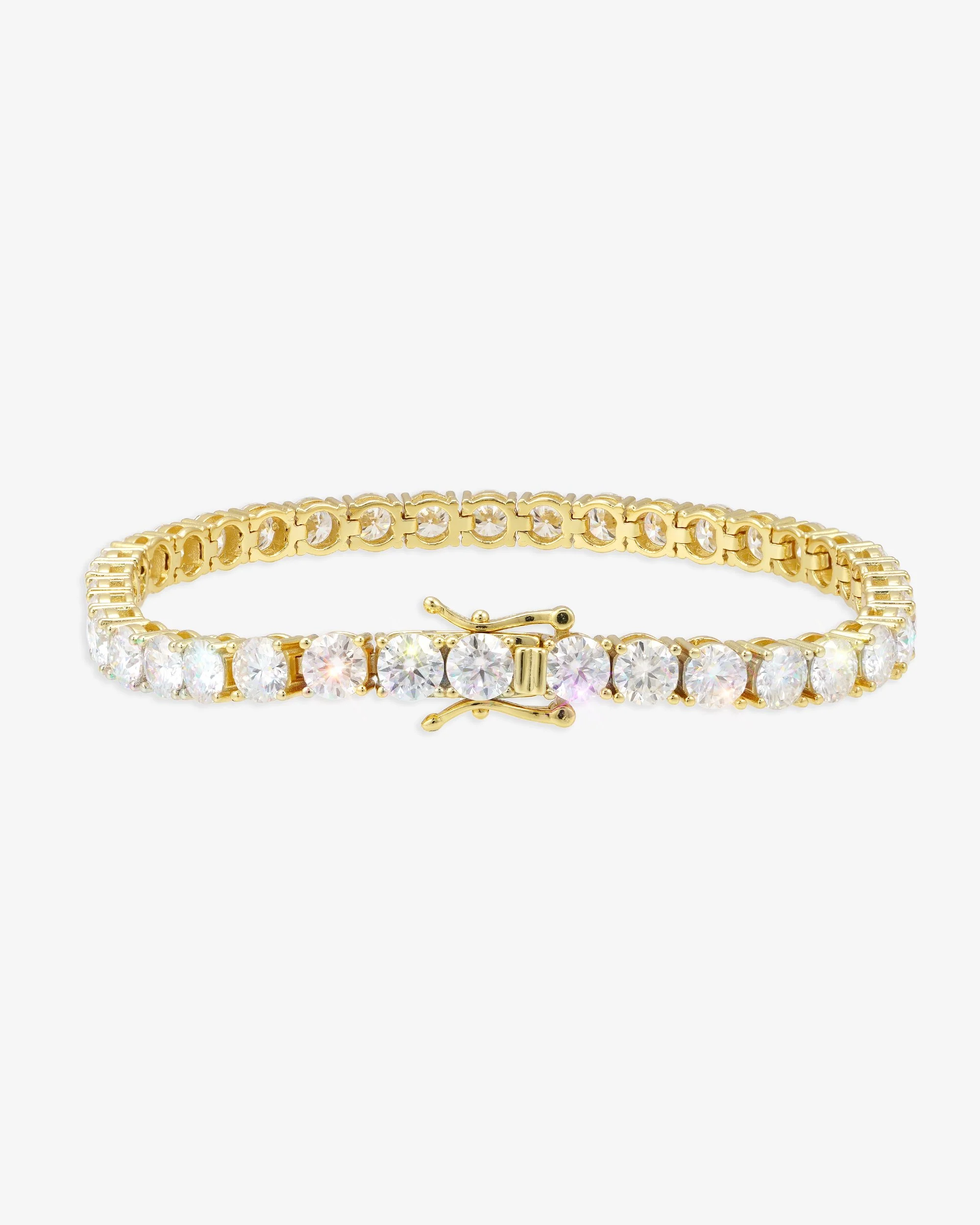 Moissanite Tennis Bracelet 14K Gold (ALL SIZES) - Image 21